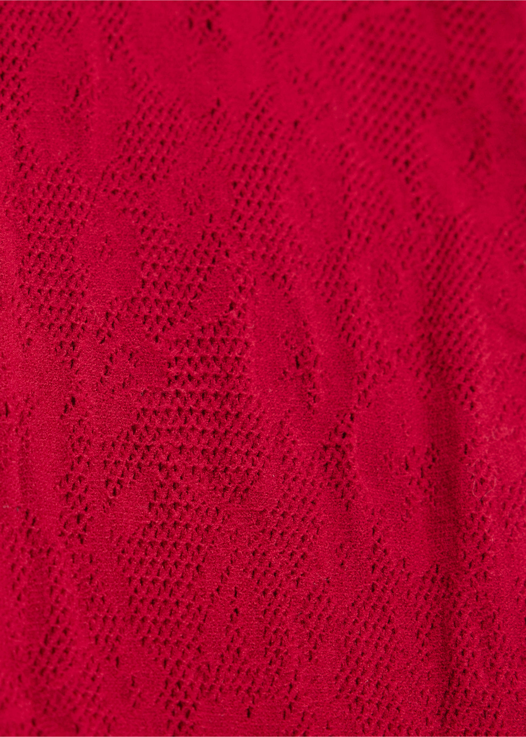 Floral lace stockings - Details of the article 1, Red. Ref: 37066360-00.