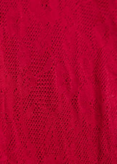 Floral lace stockings — Red 3