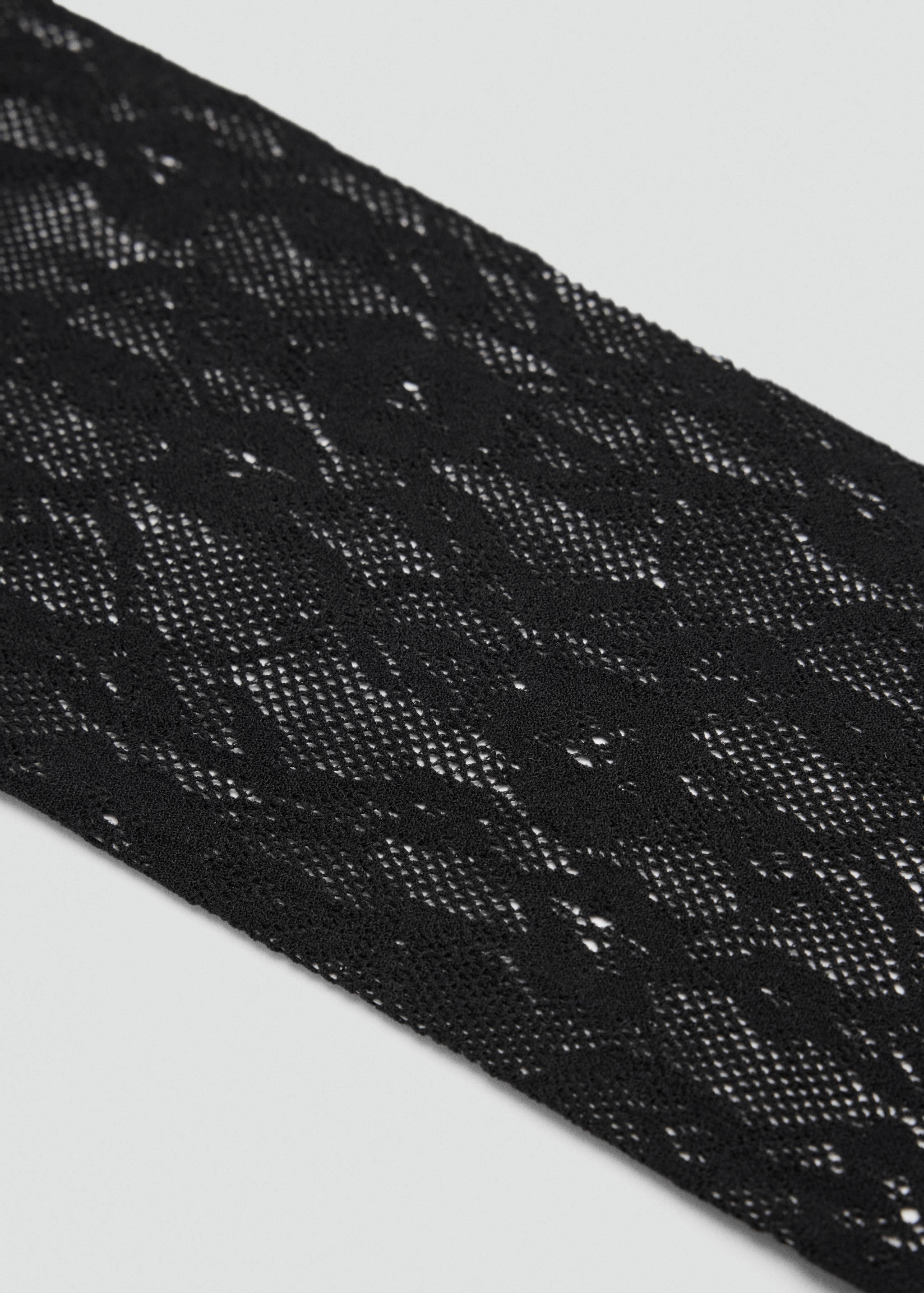 Floral lace stockings - Medium plane