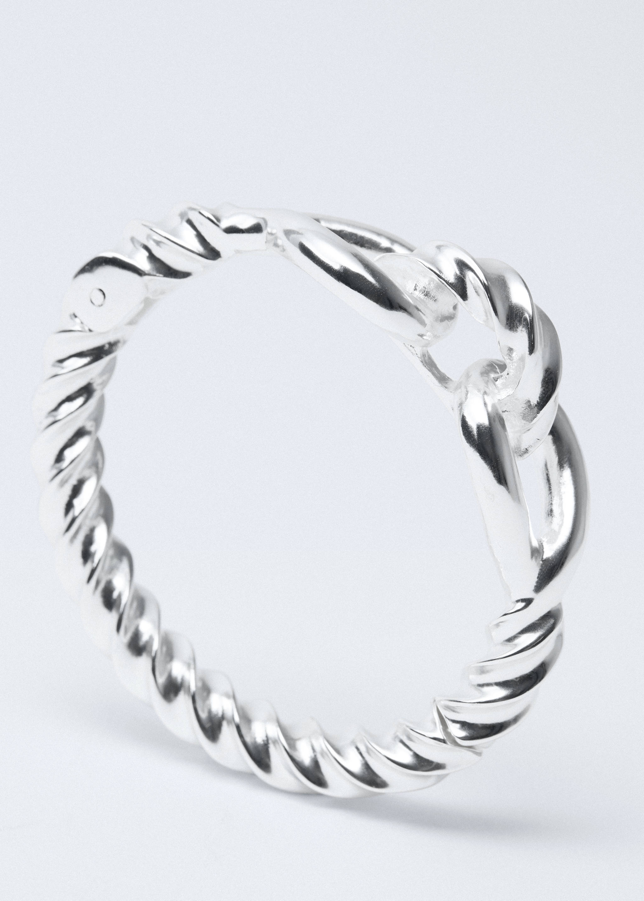 Rigid knot bangle - Medium plane