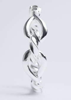 Rigid knot bangle — Silver 7