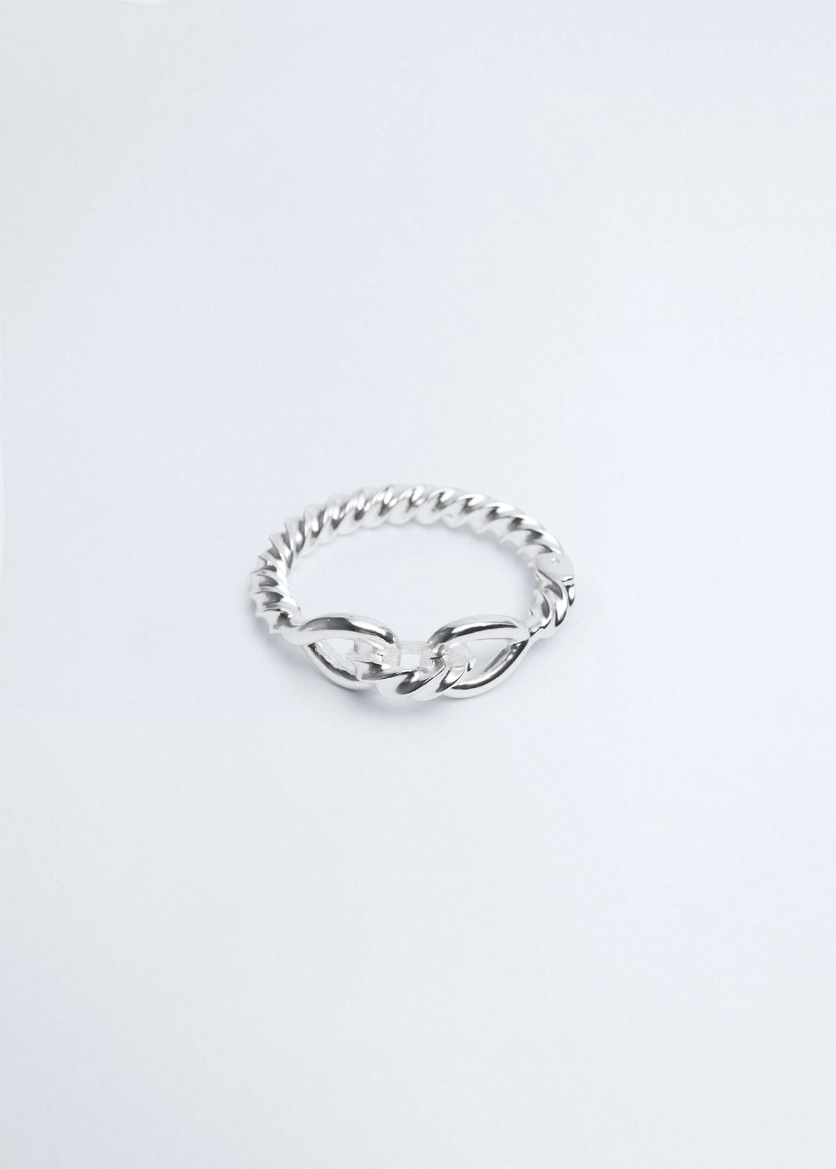 Rigid knot bangle — Silver