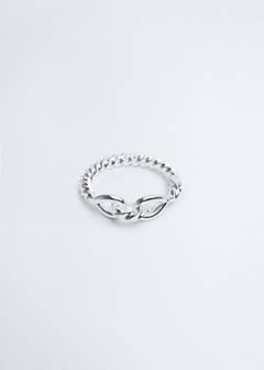 Rigid knot bangle — Silver 3