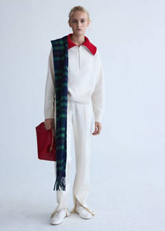 Wool sweater with contrast collar — Off White 2