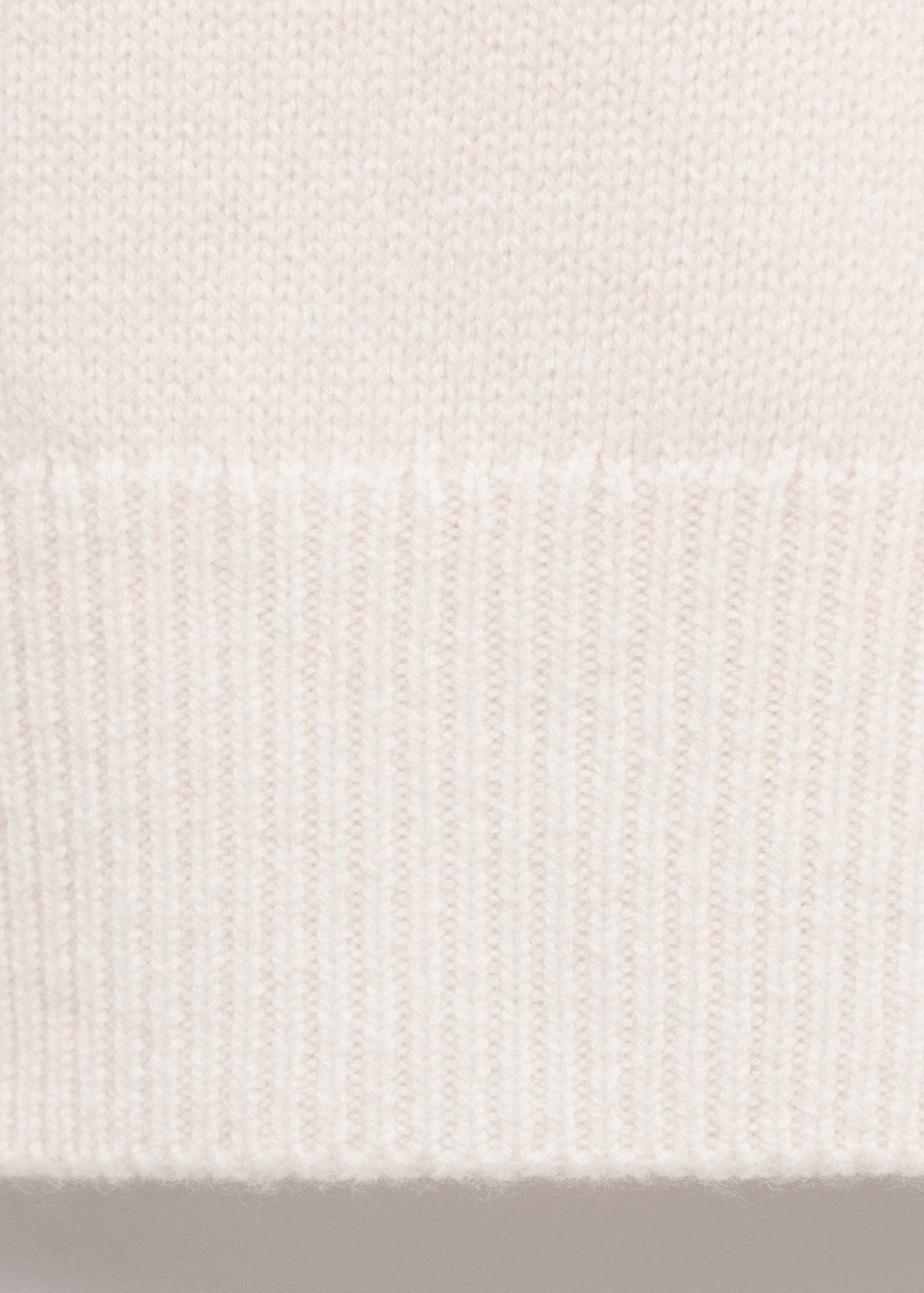 Wool sweater with contrast collar — Off White