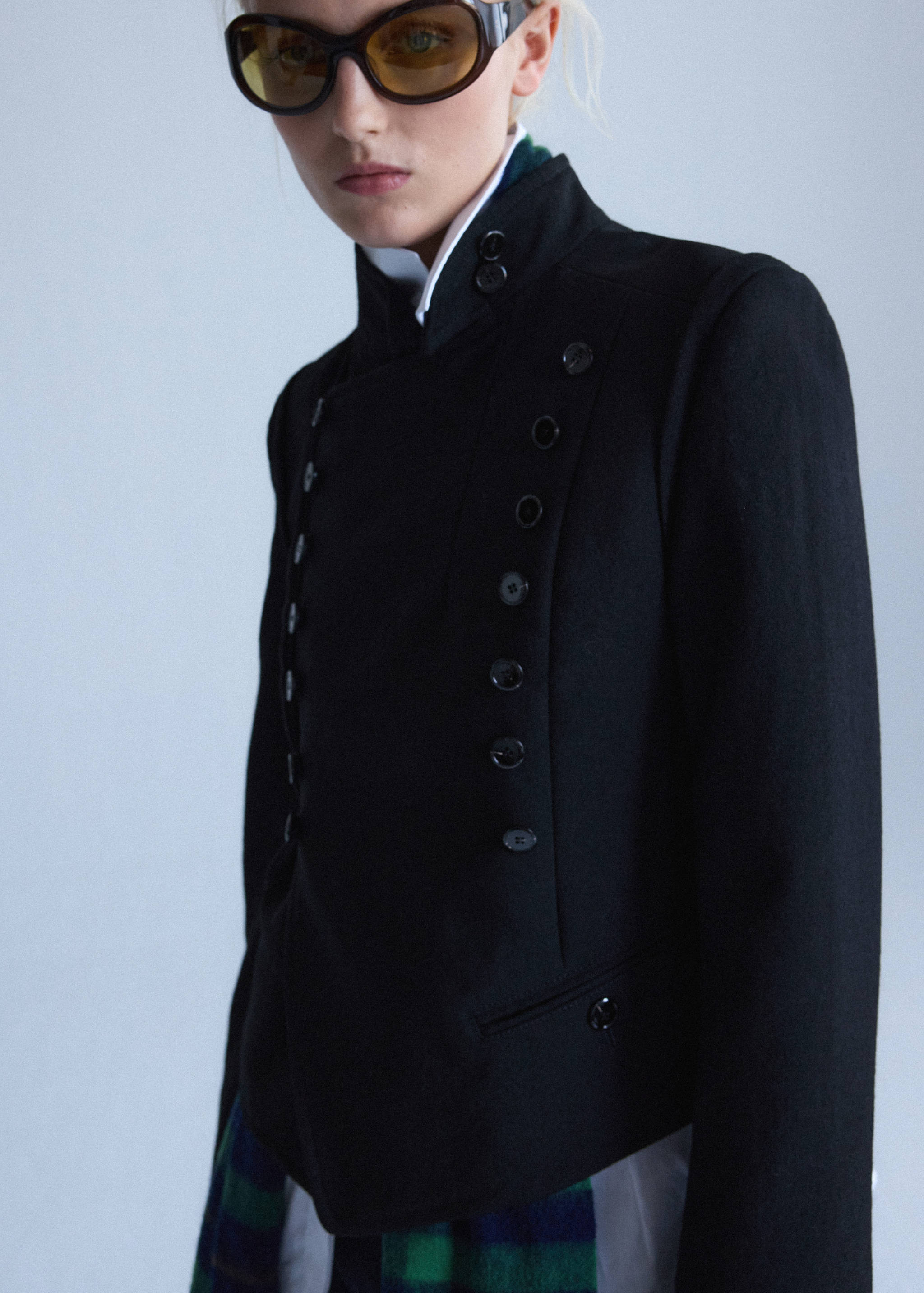 100% wool suit jacket with buttons - Details of the article 3