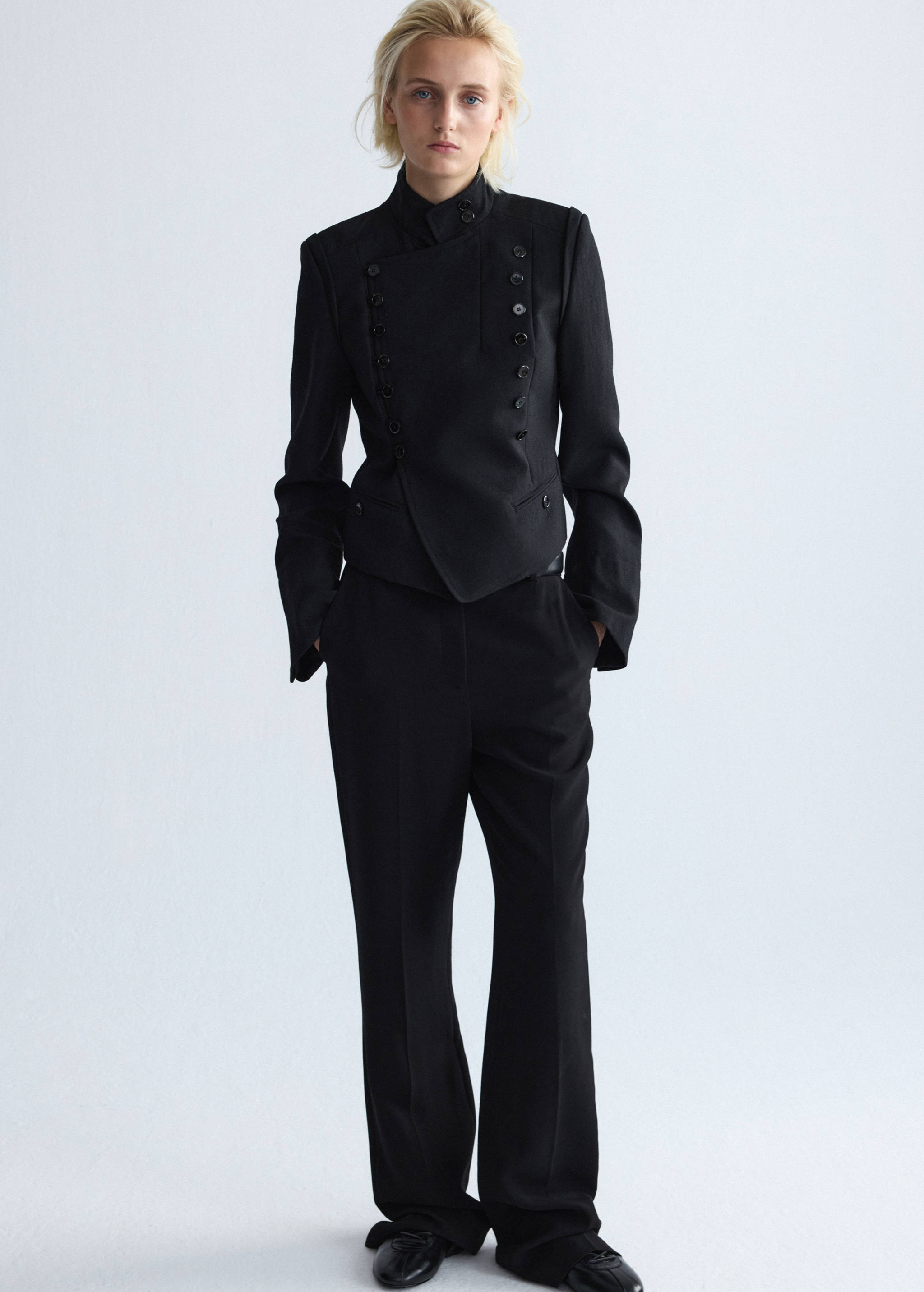 100% wool suit jacket with buttons - Details of the article 2