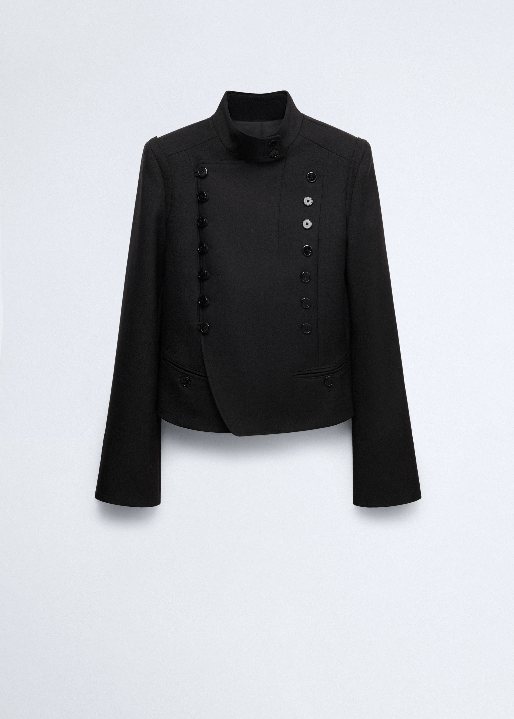 100% wool suit jacket with buttons - Article without model