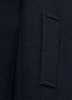 Manteco wool double-breasted coat — Dark Navy 8