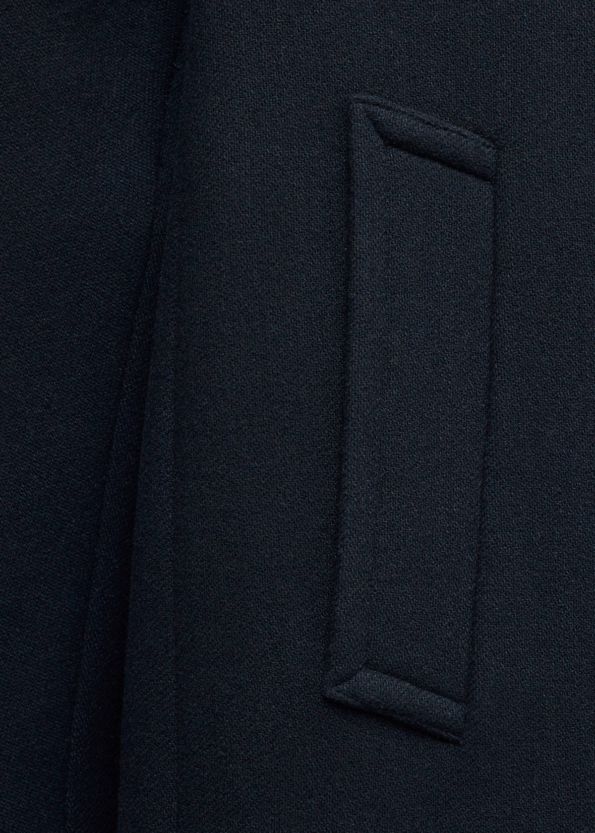 Manteco wool double-breasted coat — Dark Navy