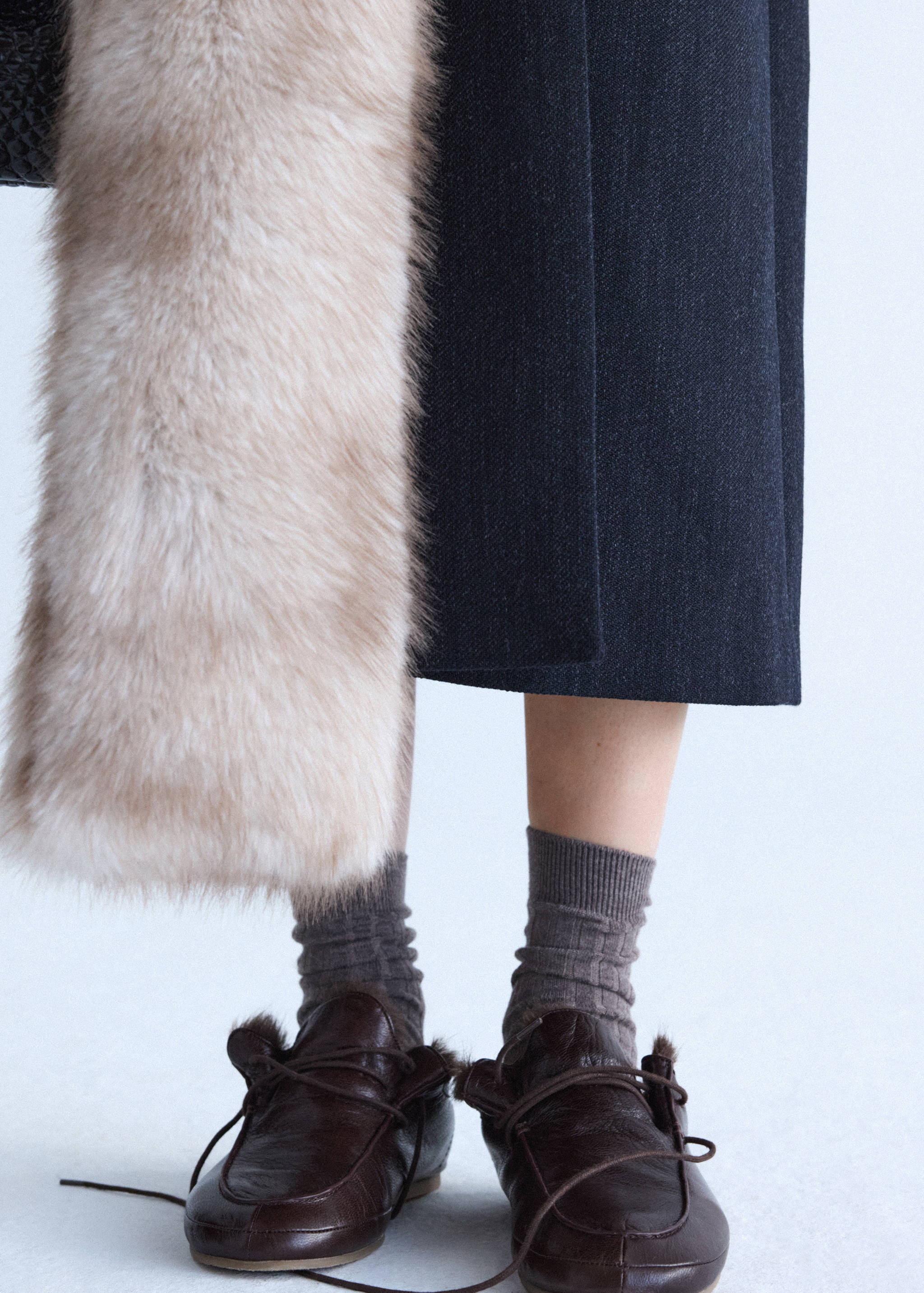 Ribbed wool blend socks - General plane