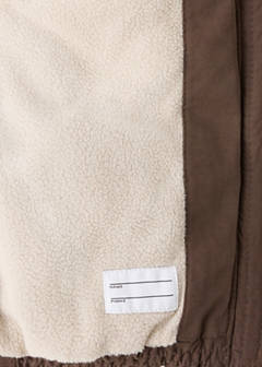 Padded sherpa-lined anorak — Brown 5