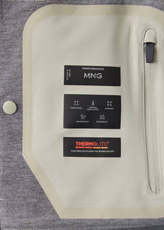 Water-repellent Thermolite® hooded jacket — Medium Brown 11