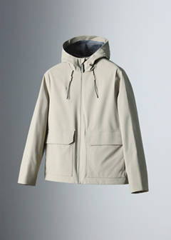 Water-repellent Thermolite® hooded jacket — Medium Brown 8