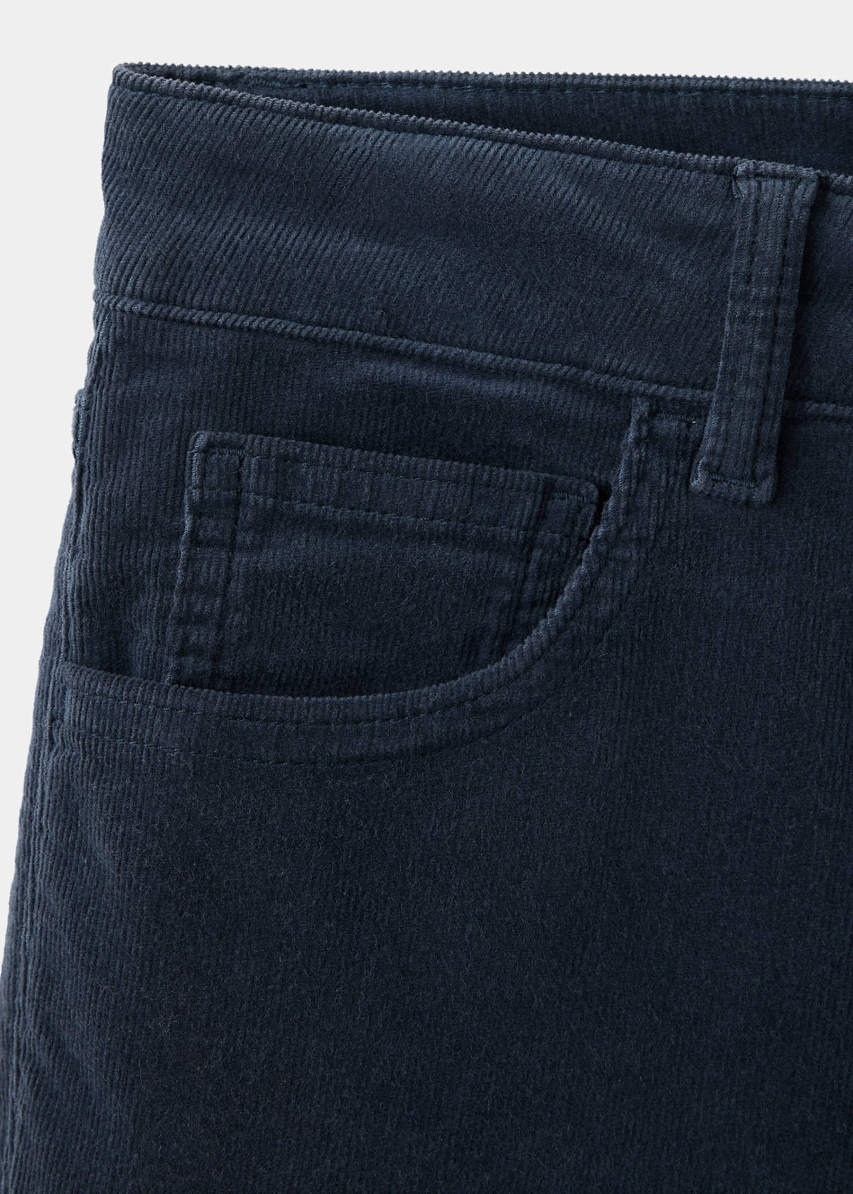 Flared corduroy trousers — Navy