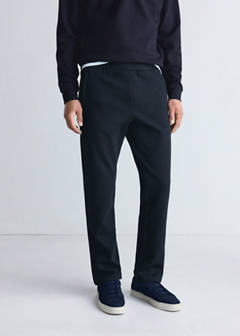 Thermolite® elasticated-waist joggers — Navy 1