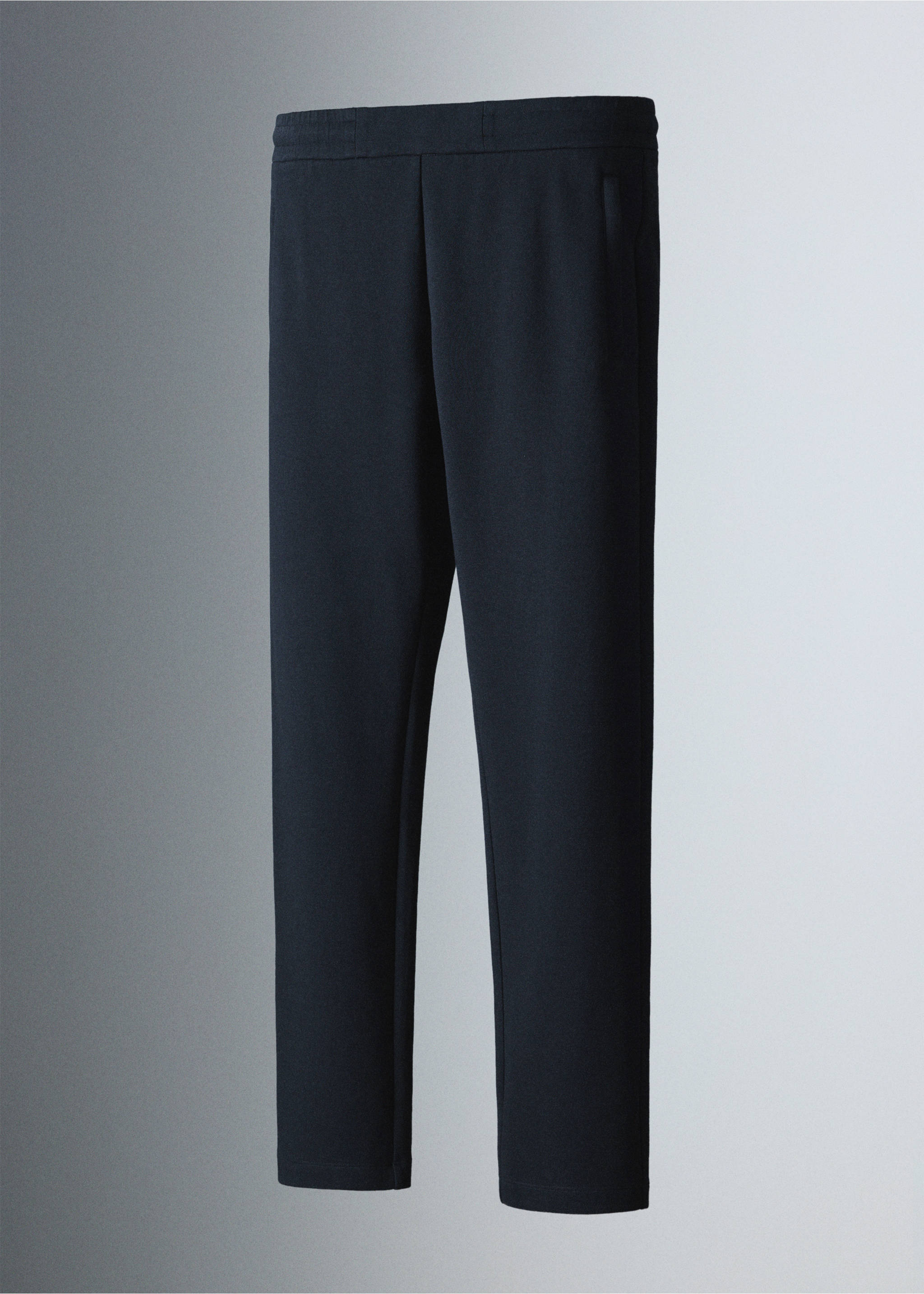 Thermolite® elasticated-waist joggers - Details of the article 5, Navy. Ref: 37066727-00.