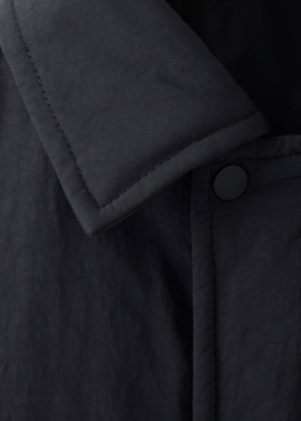 Quilted coat — Black