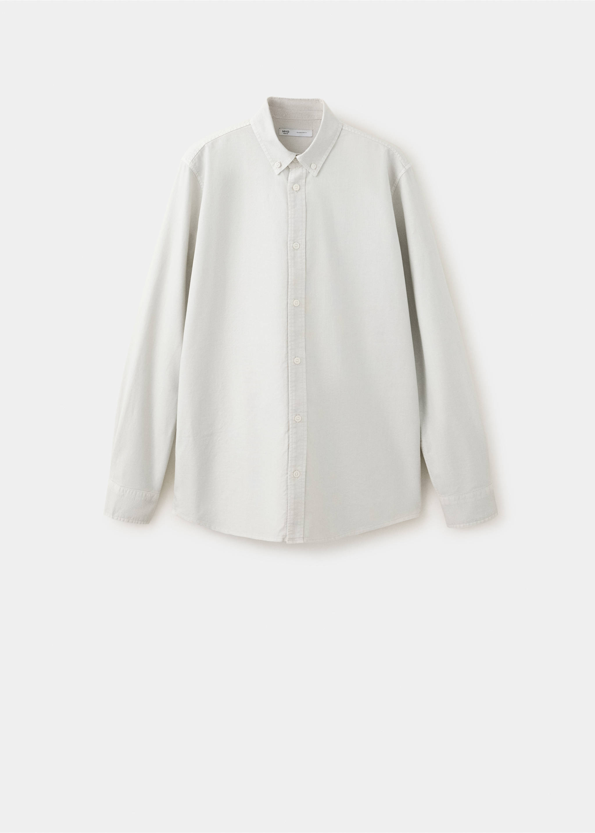 Chemise coton à poche - Article sans modèle, Gris clair/pastel. Ref: 37066738-00.