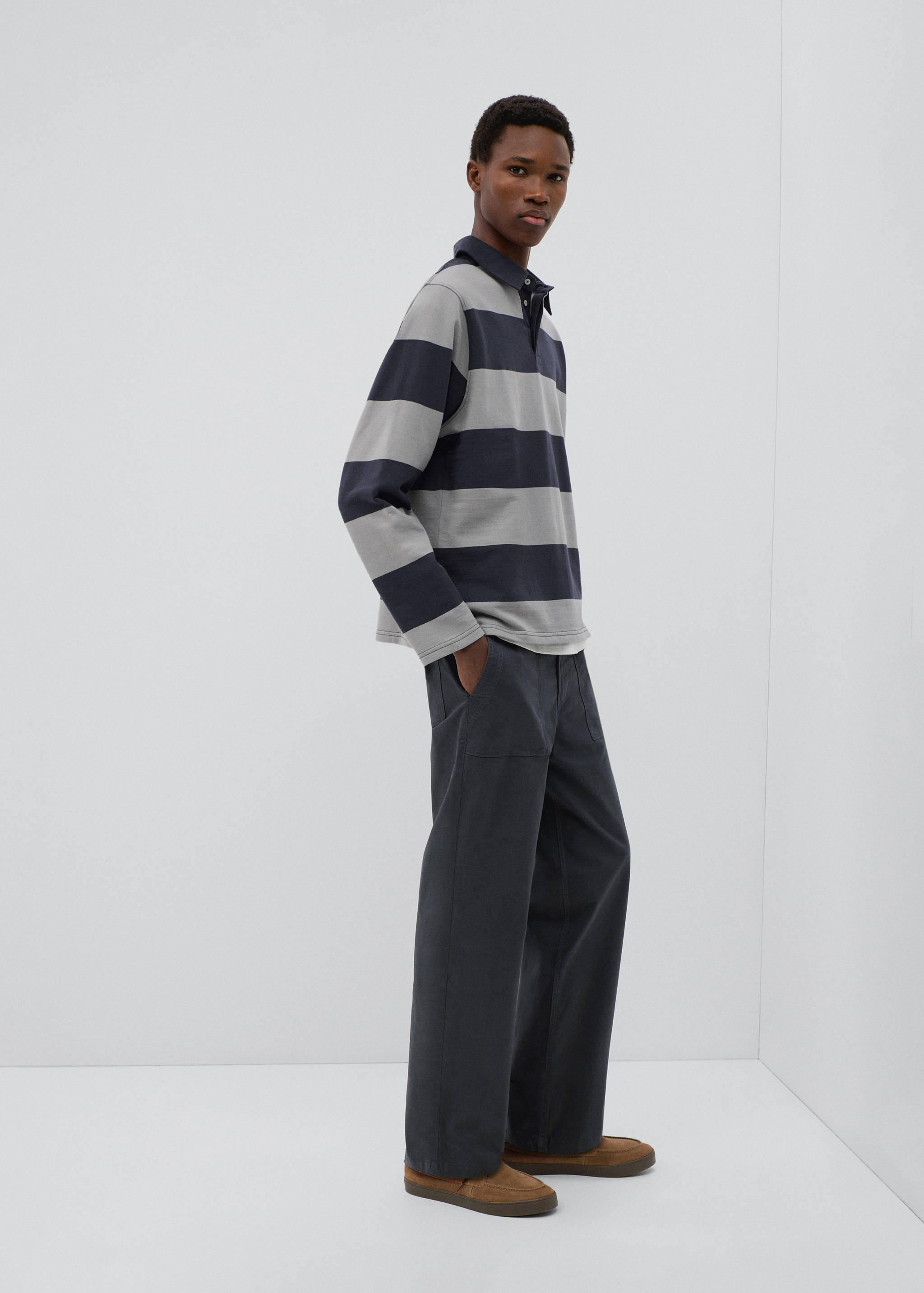 Pockets straight trousers - Medium plane