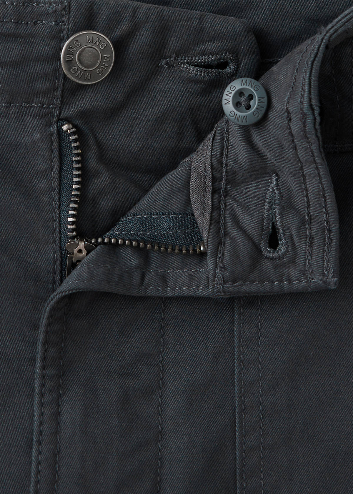 Pockets straight trousers — Charcoal