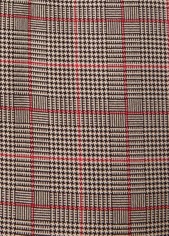 Straight checked trousers — Brown 5