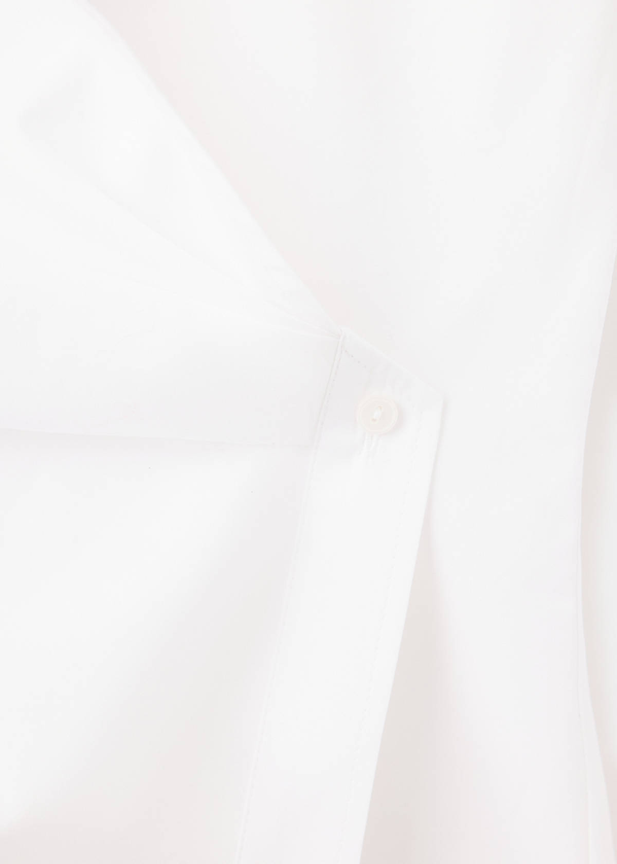 Wrap-over cotton blouse — Off White