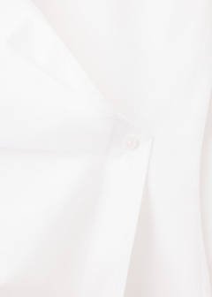 Wrap-over cotton blouse — Off White 6