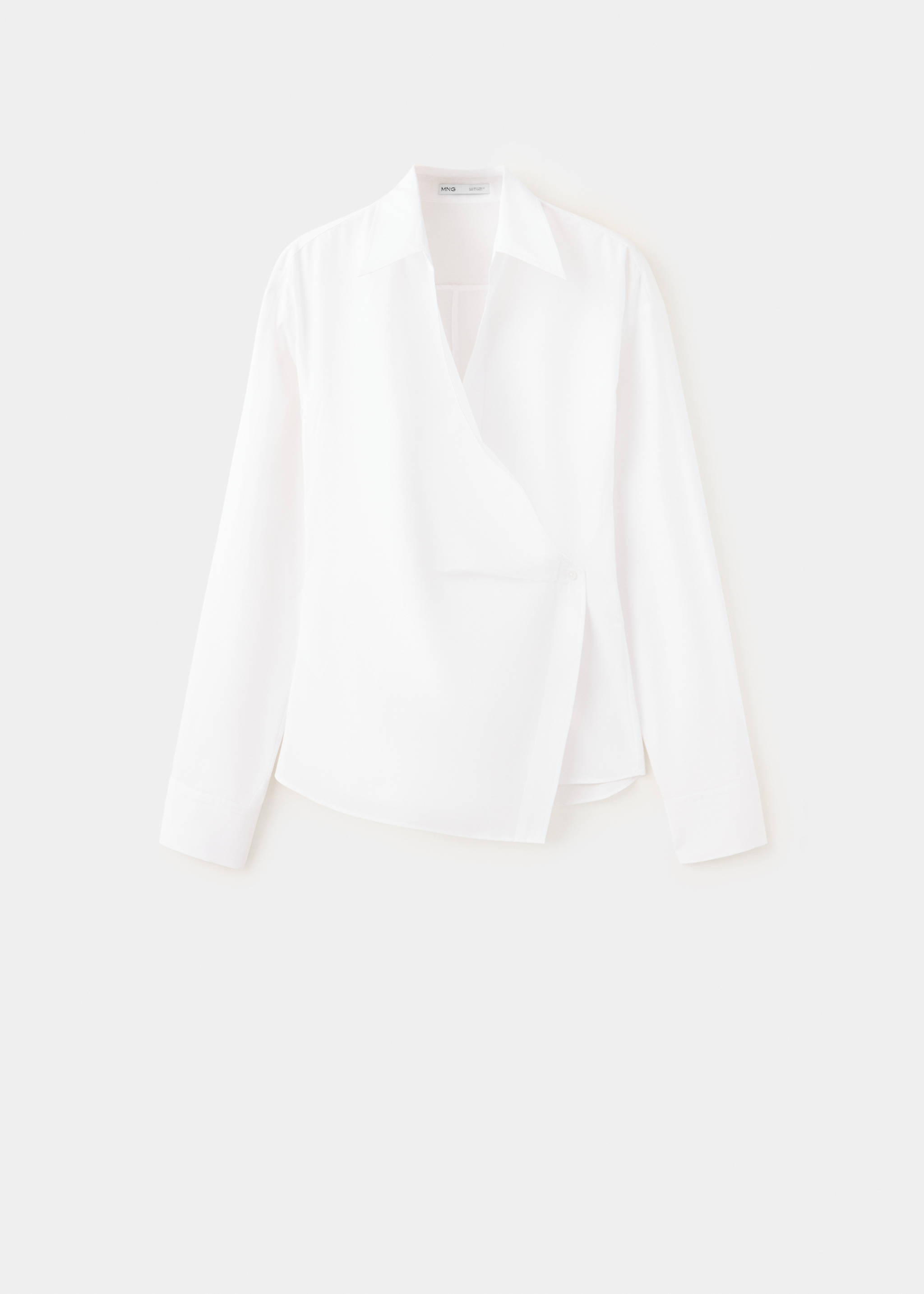 Wrap-over cotton blouse - Article without model