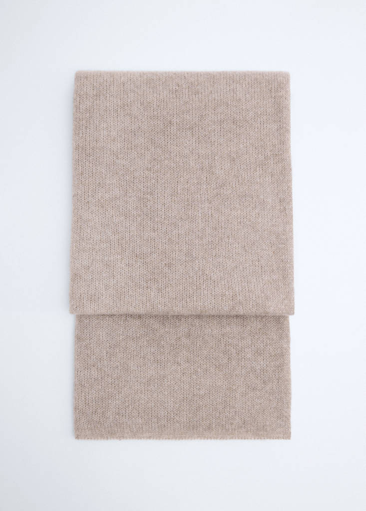 100% cashmere knitted scarf - thumbnail 3
