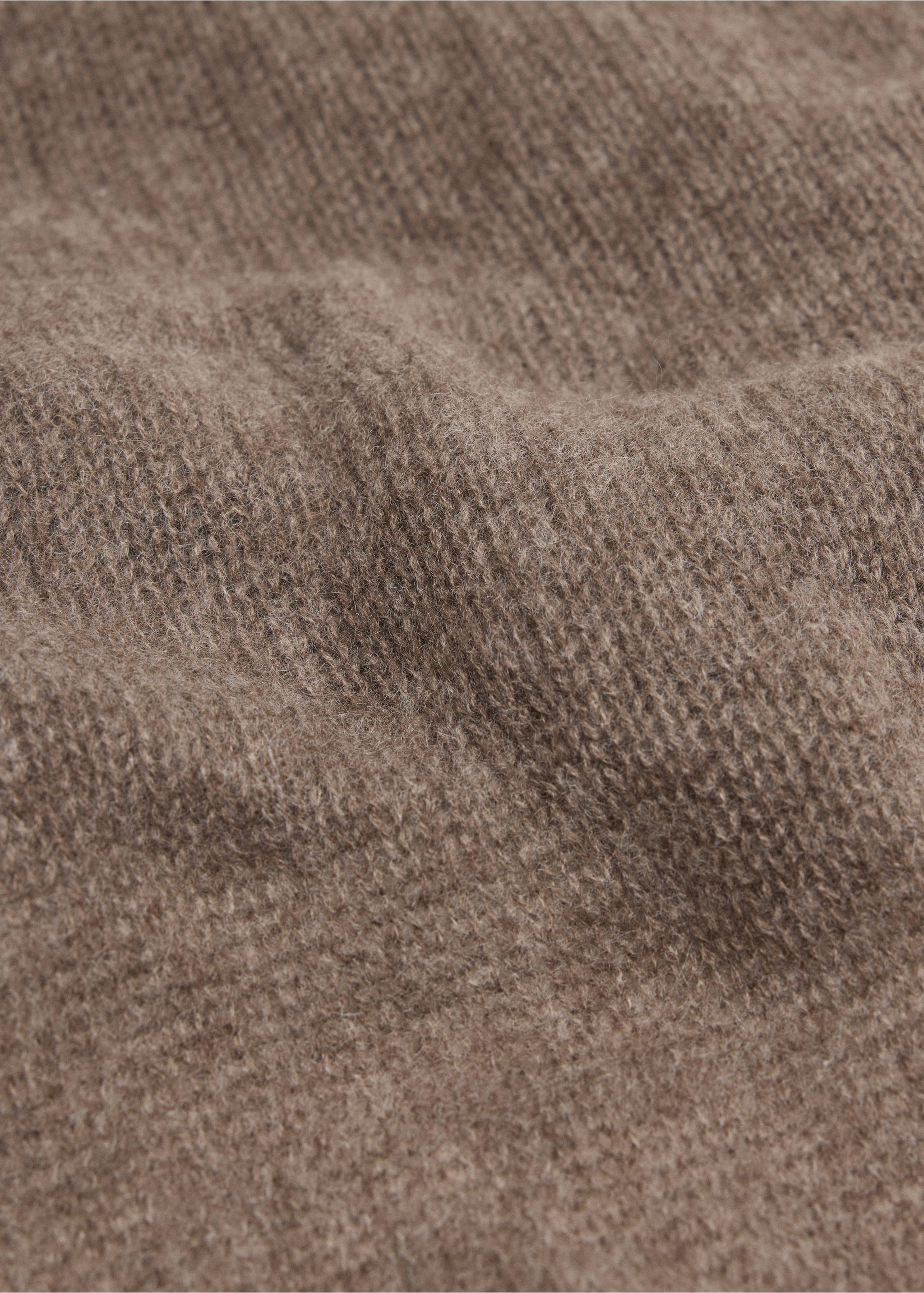 Bufanda punto 100% cashmere - Detalle del artículo 1, Marrón medio. Ref: 37067115-00.
