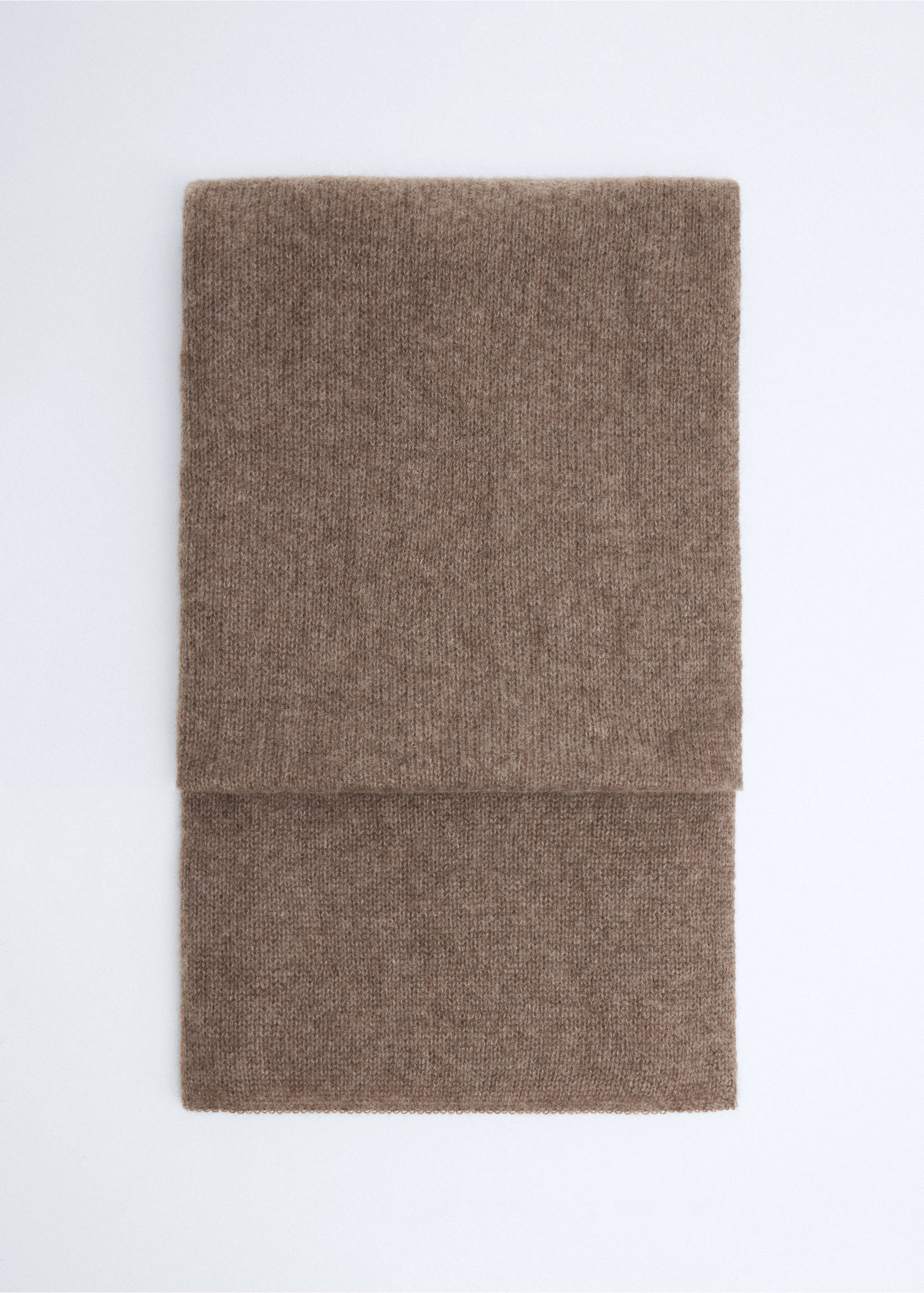 Bufanda punto 100% cashmere - Artículo sin modelo, Marrón medio. Ref: 37067115-00.