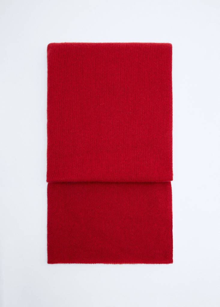 100% cashmere knitted scarf - thumbnail 9