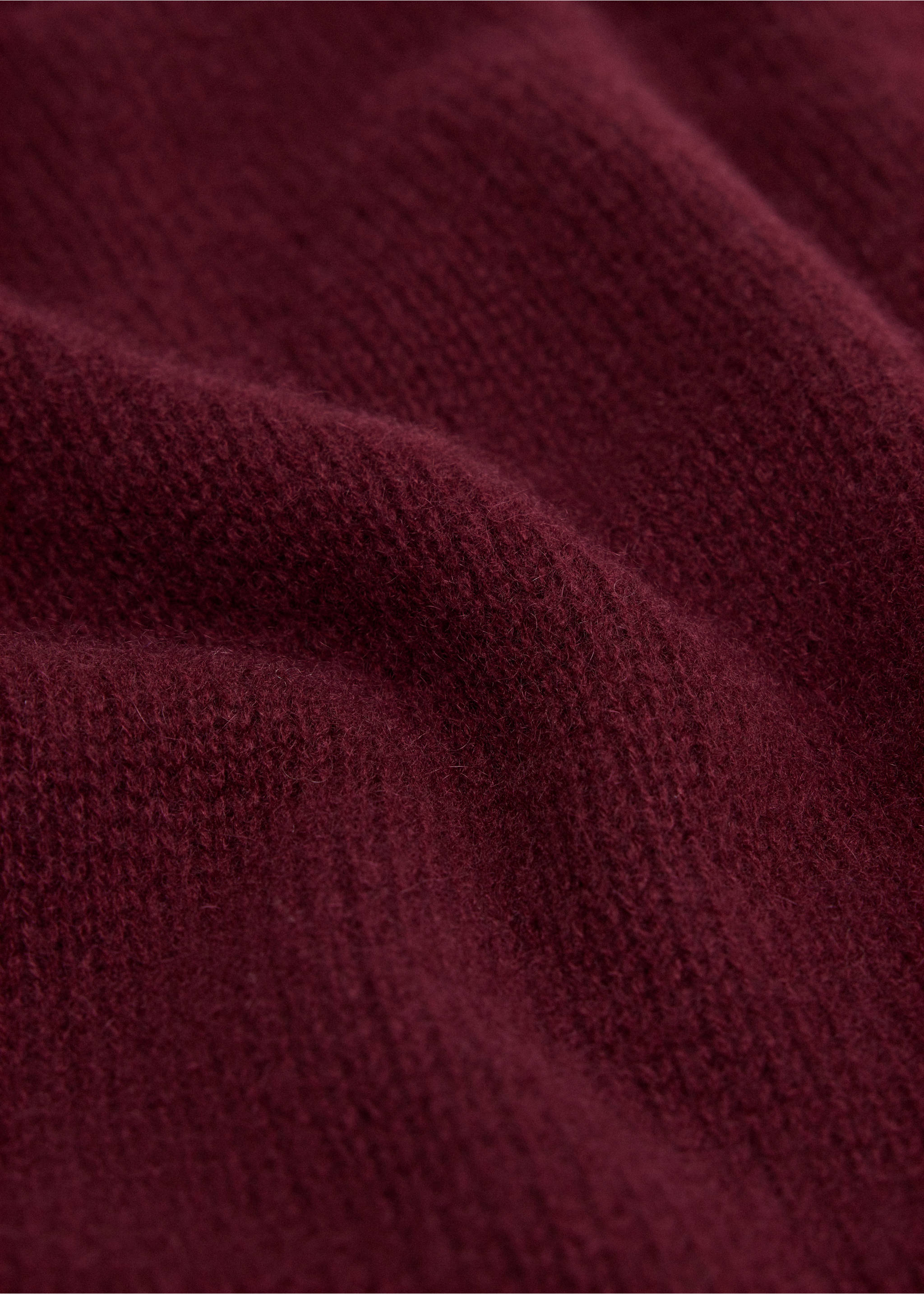 Bufanda punto 100% cashmere - Detalle del artículo 1, Burdeos. Ref: 37067115-00.