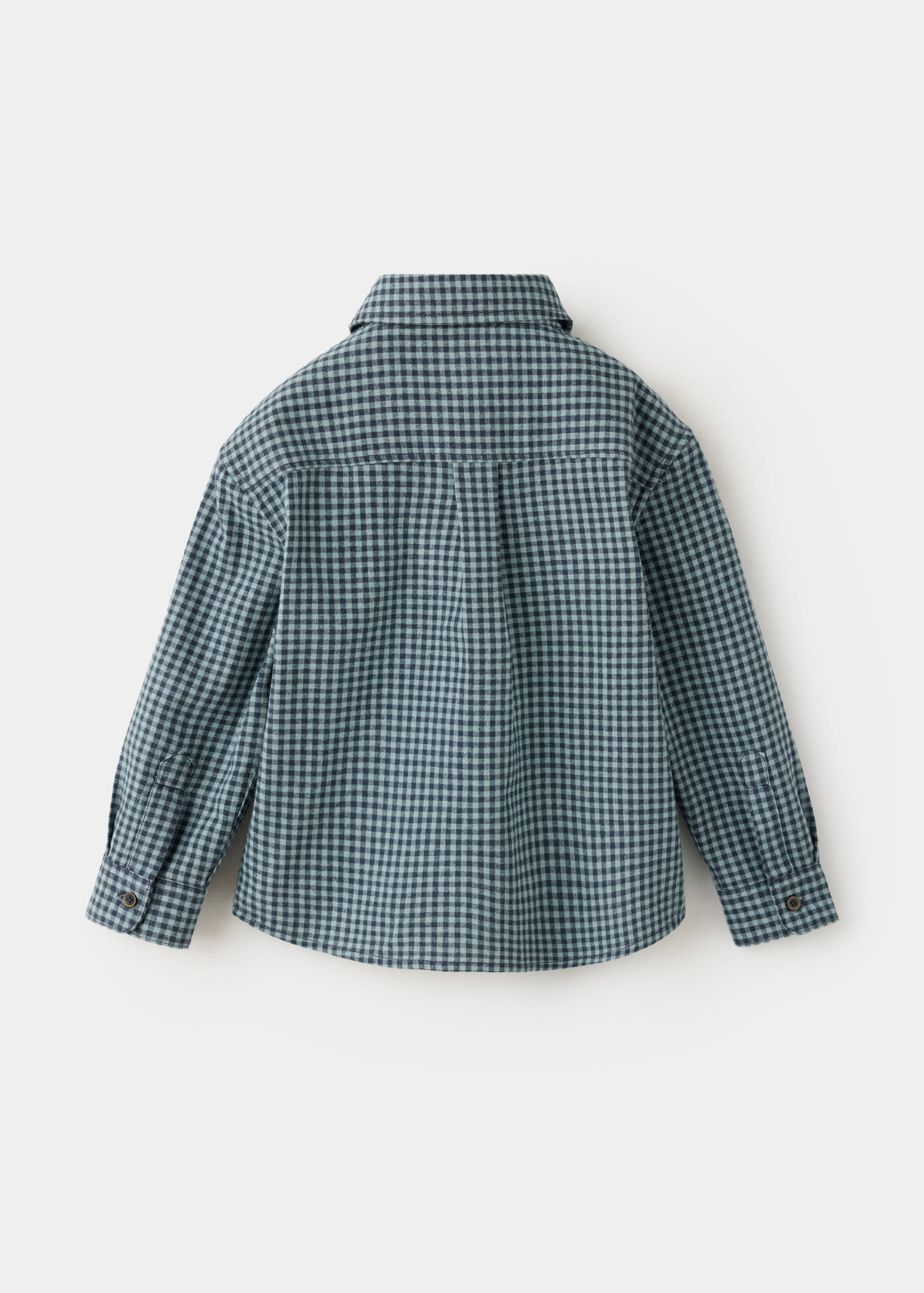 100% cotton checked shirt - Reverse of the article