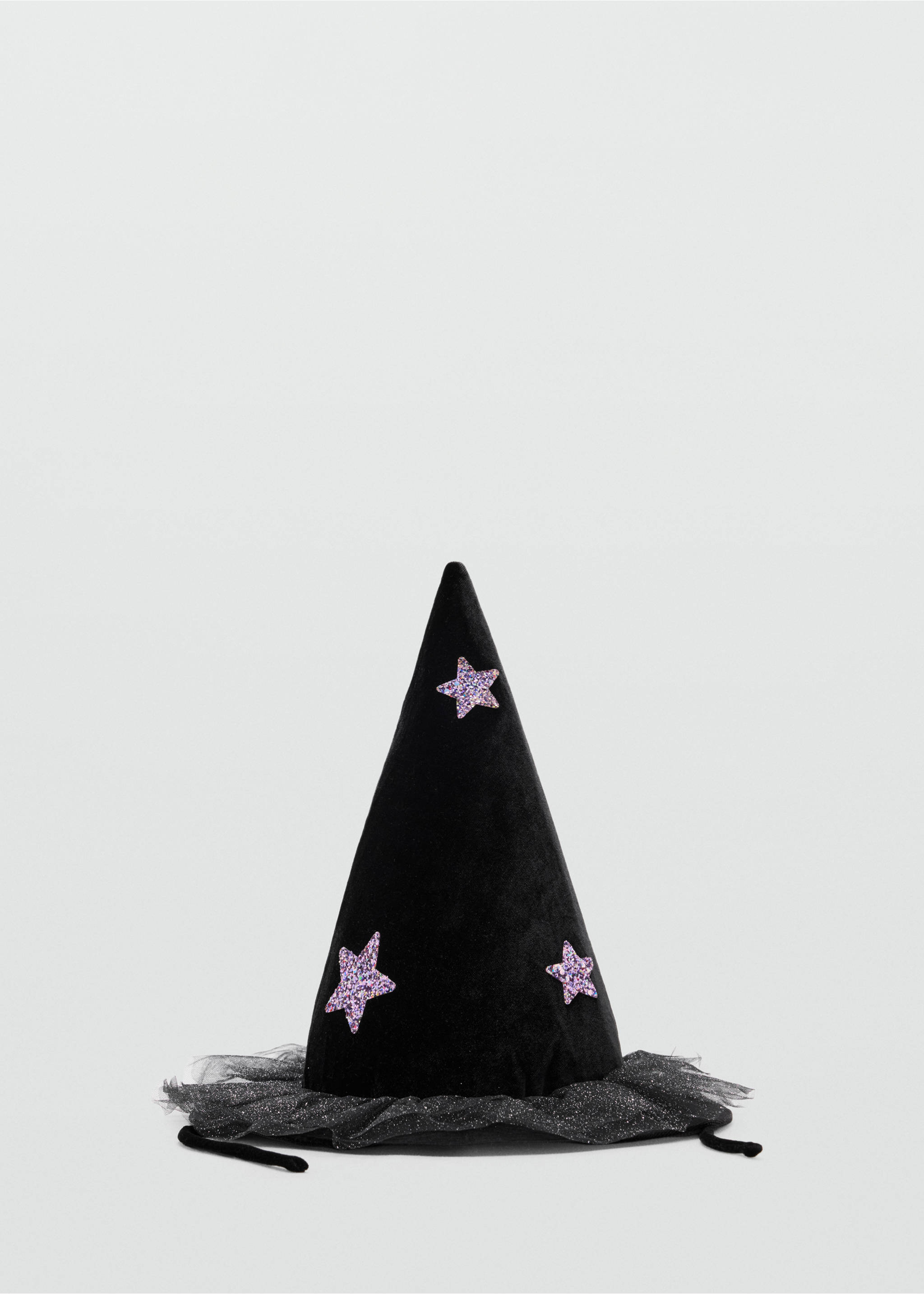 Witch hat with tulle stars - Article without model, Black. Ref: 37067120-00.