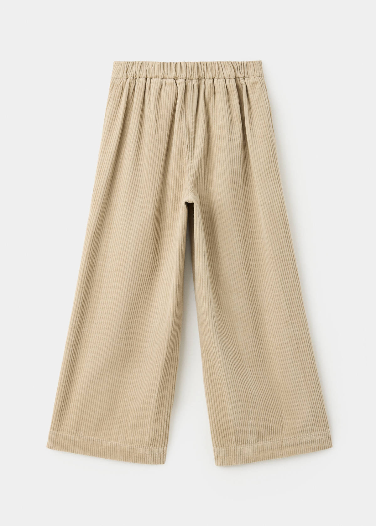 Cotton corduroy trousers — Beige