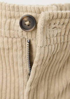 Cotton corduroy trousers — Beige 4
