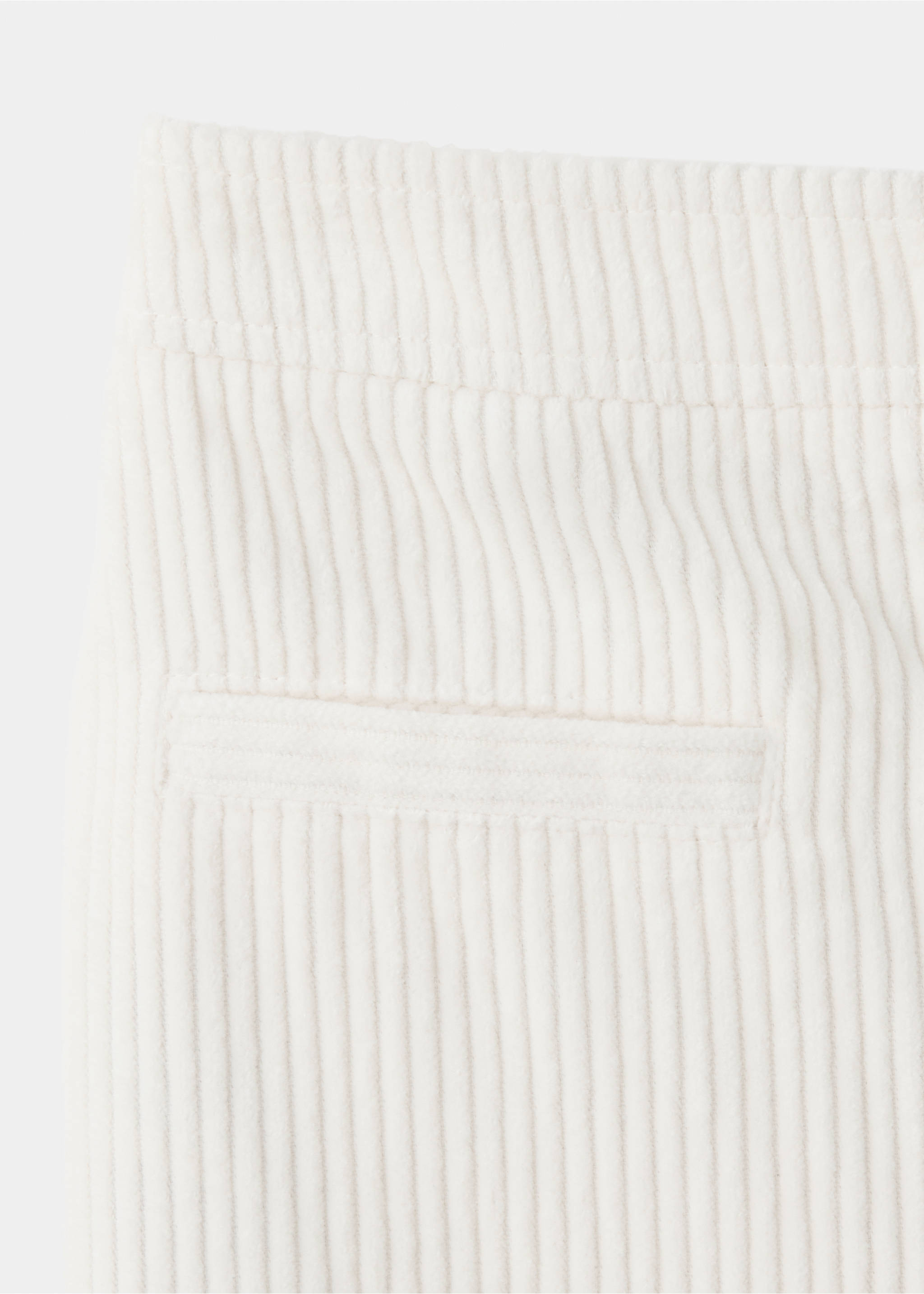 Cotton corduroy trousers - Details of the article 0, Beige. Ref: 37067123-00.