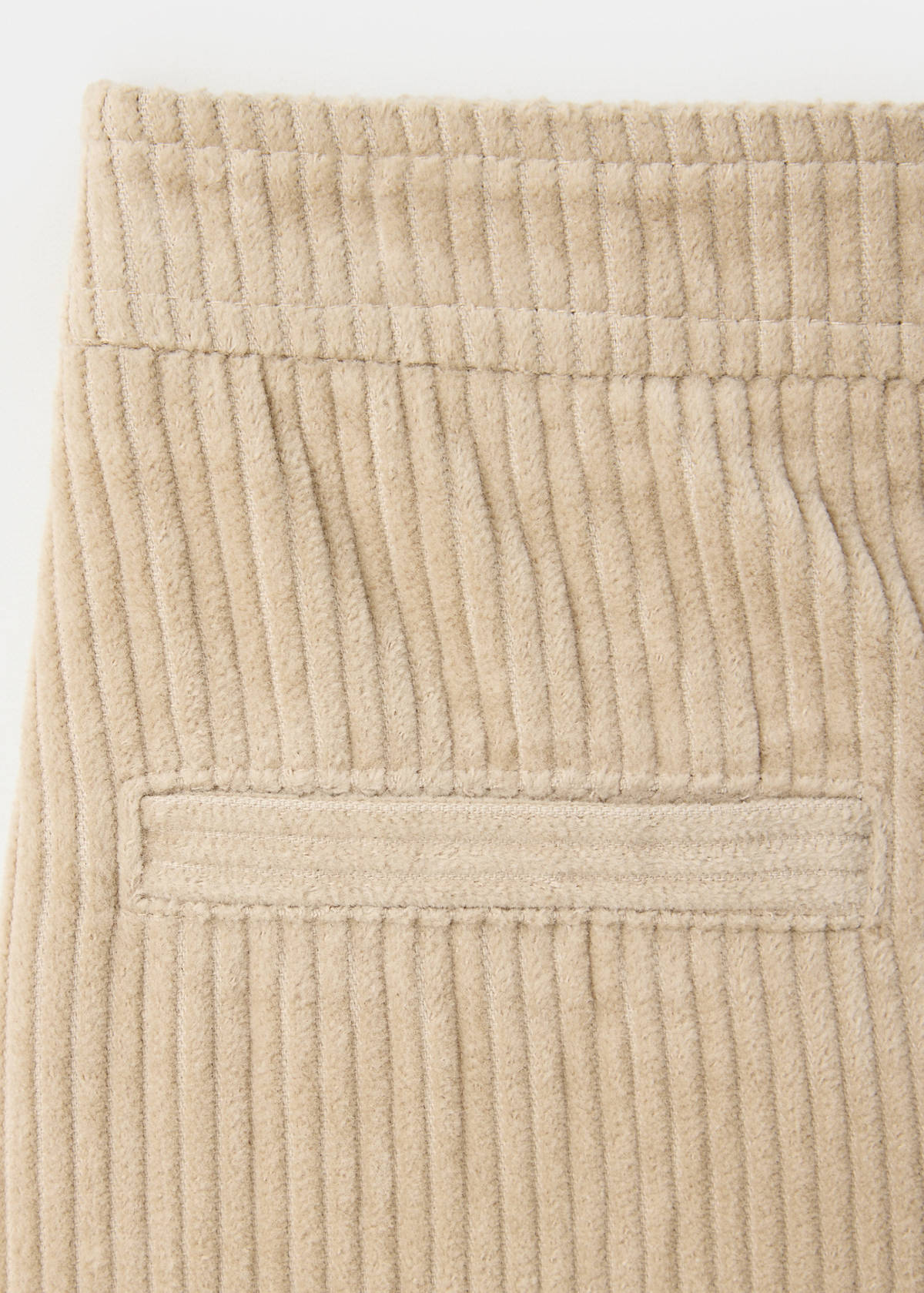 Cotton corduroy trousers — Beige