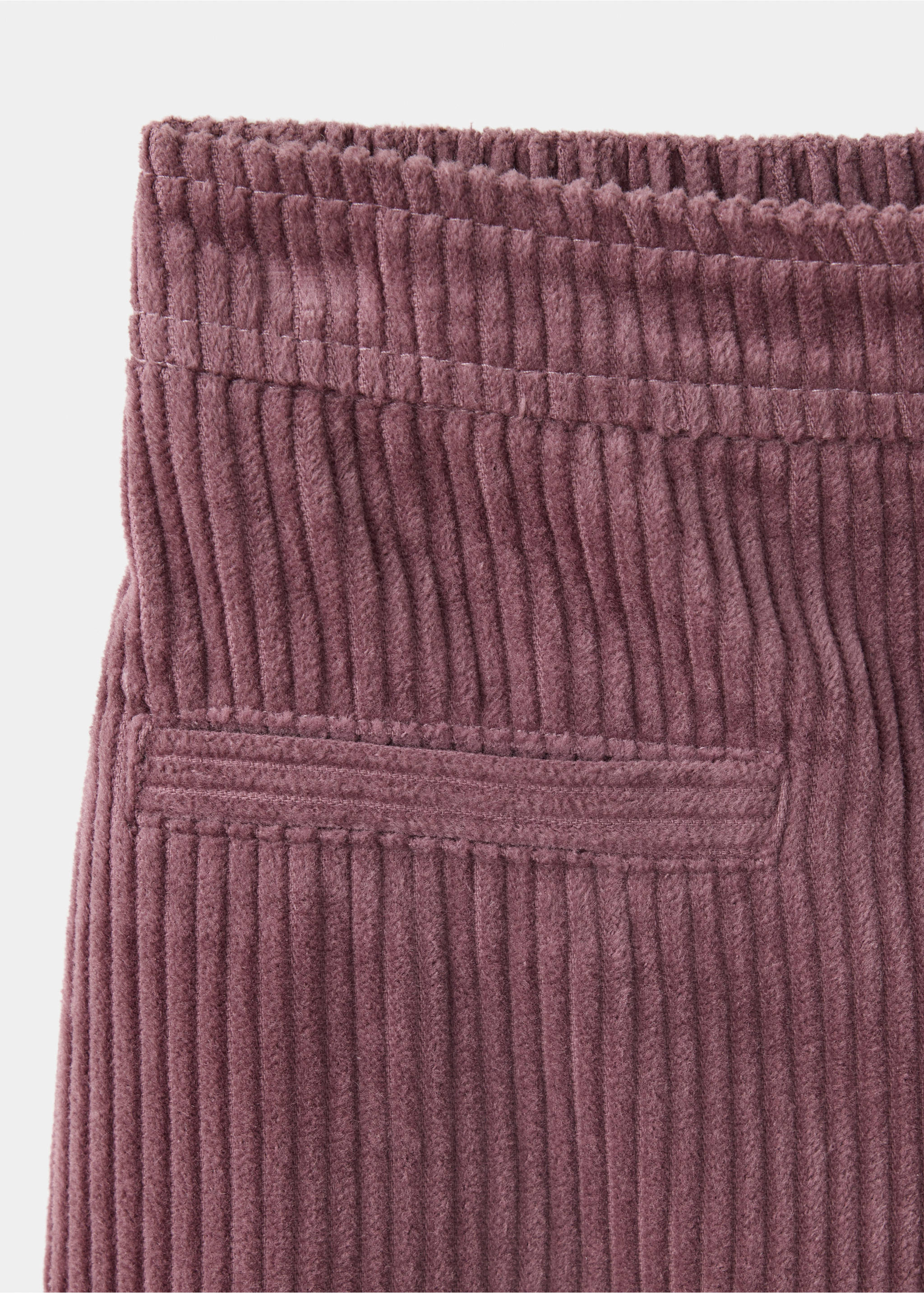 Cotton corduroy trousers - Details of the article 0, Light/Pastel Purple. Ref: 37067123-00.