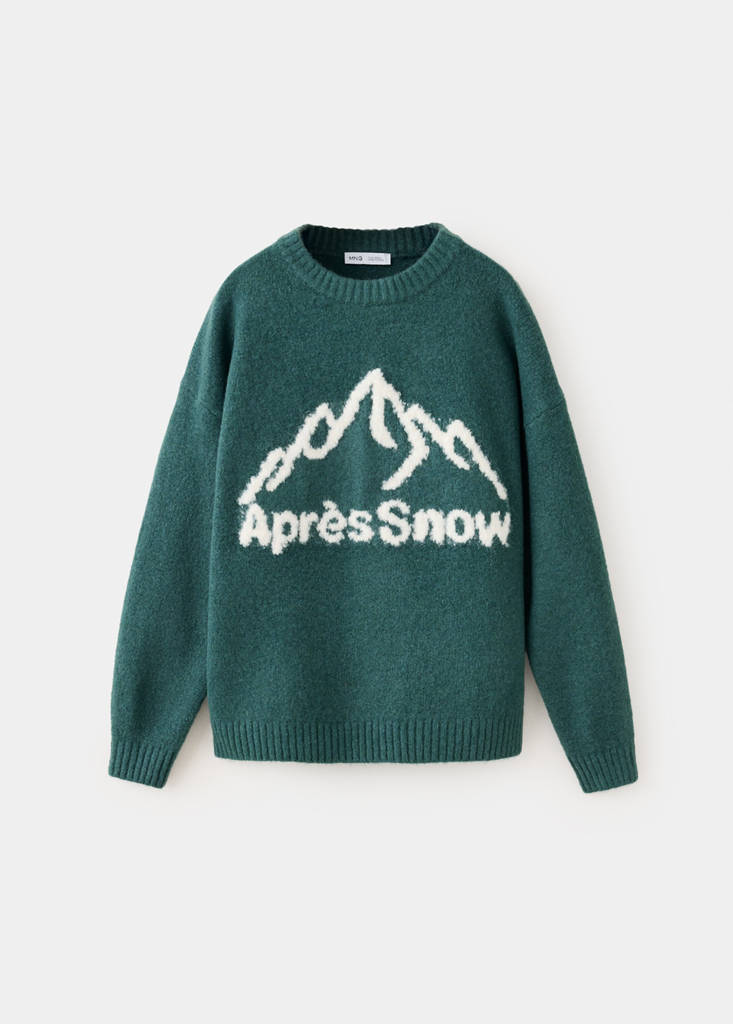 SWEATER DENALI ciemnozielony - Dzieci - 9-10 lata - MANGO KIDS