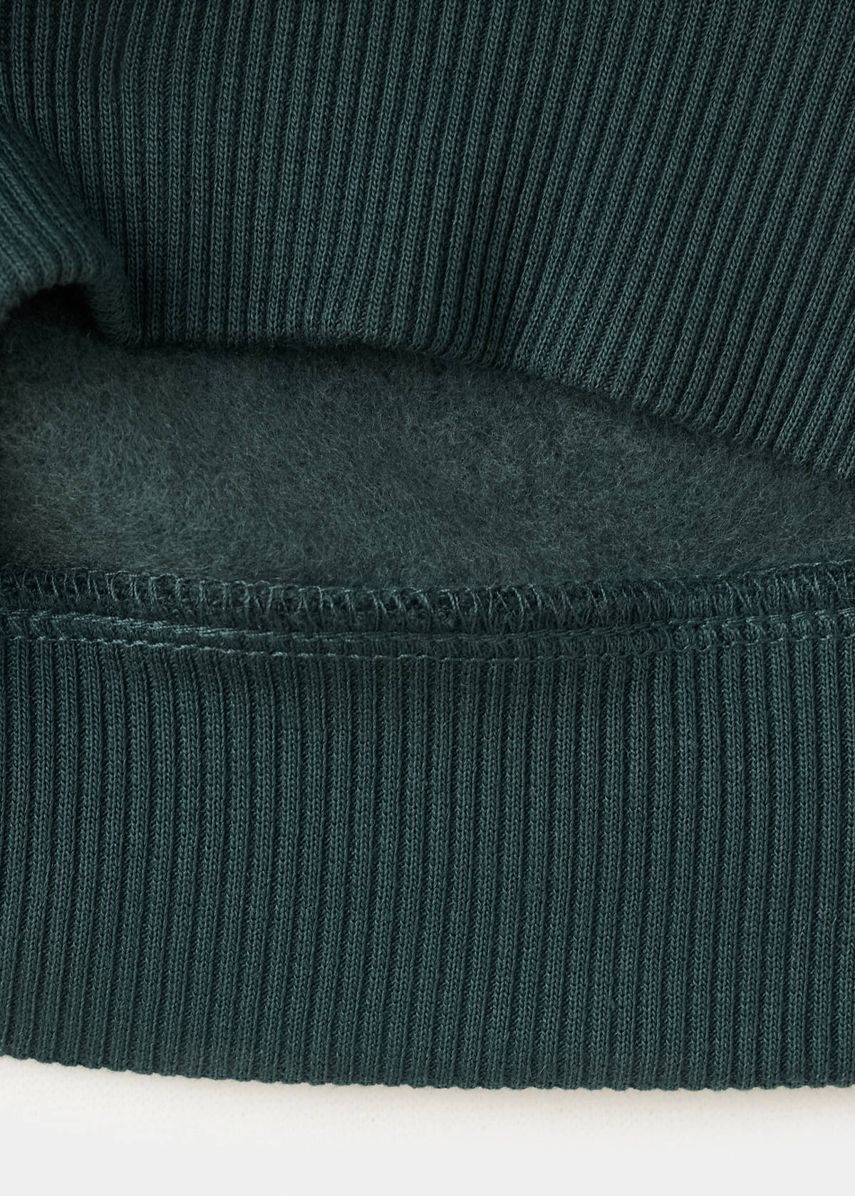 Pocket cotton sweatshirt — Dark Green