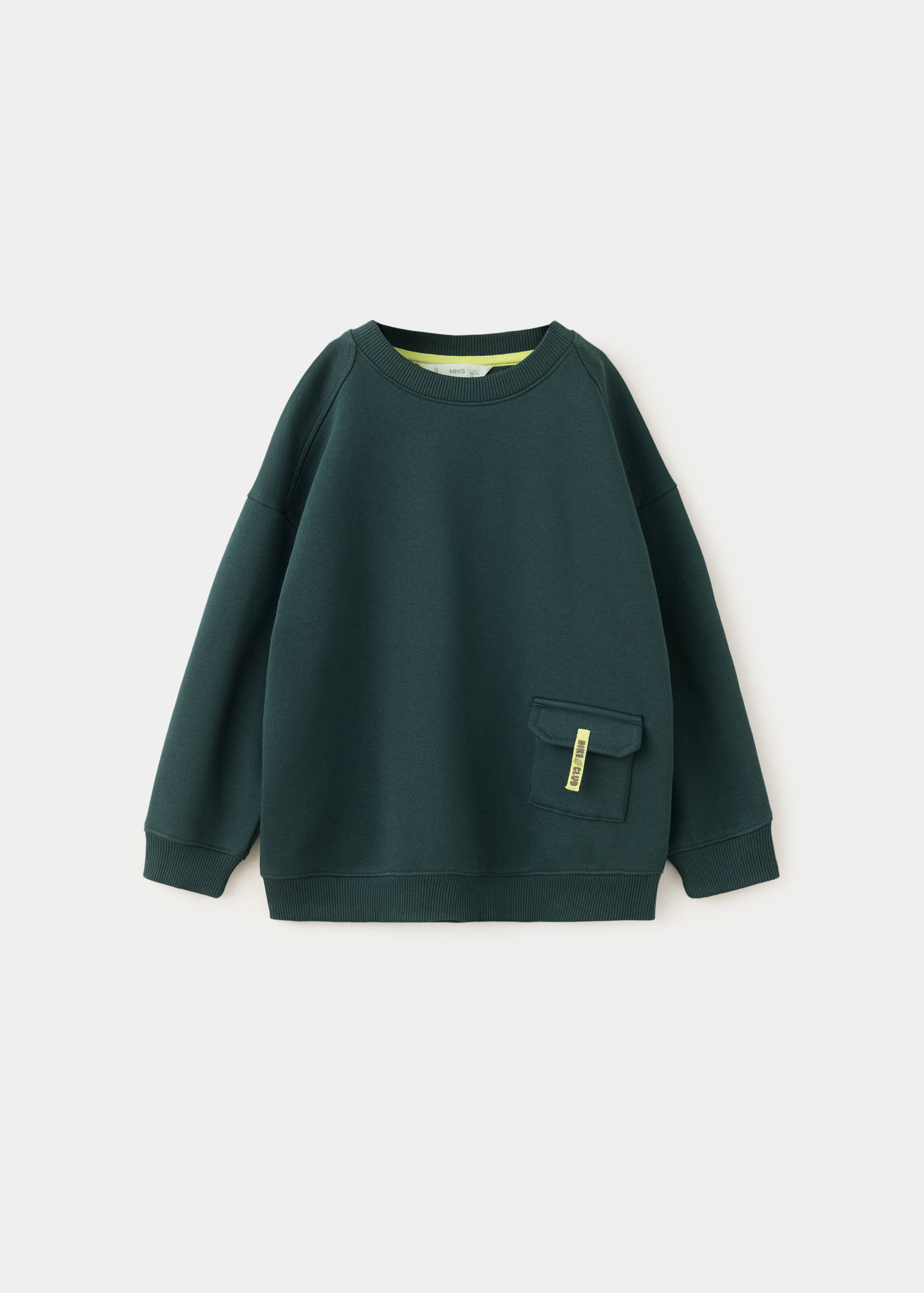 Pocket cotton sweatshirt - Article without model