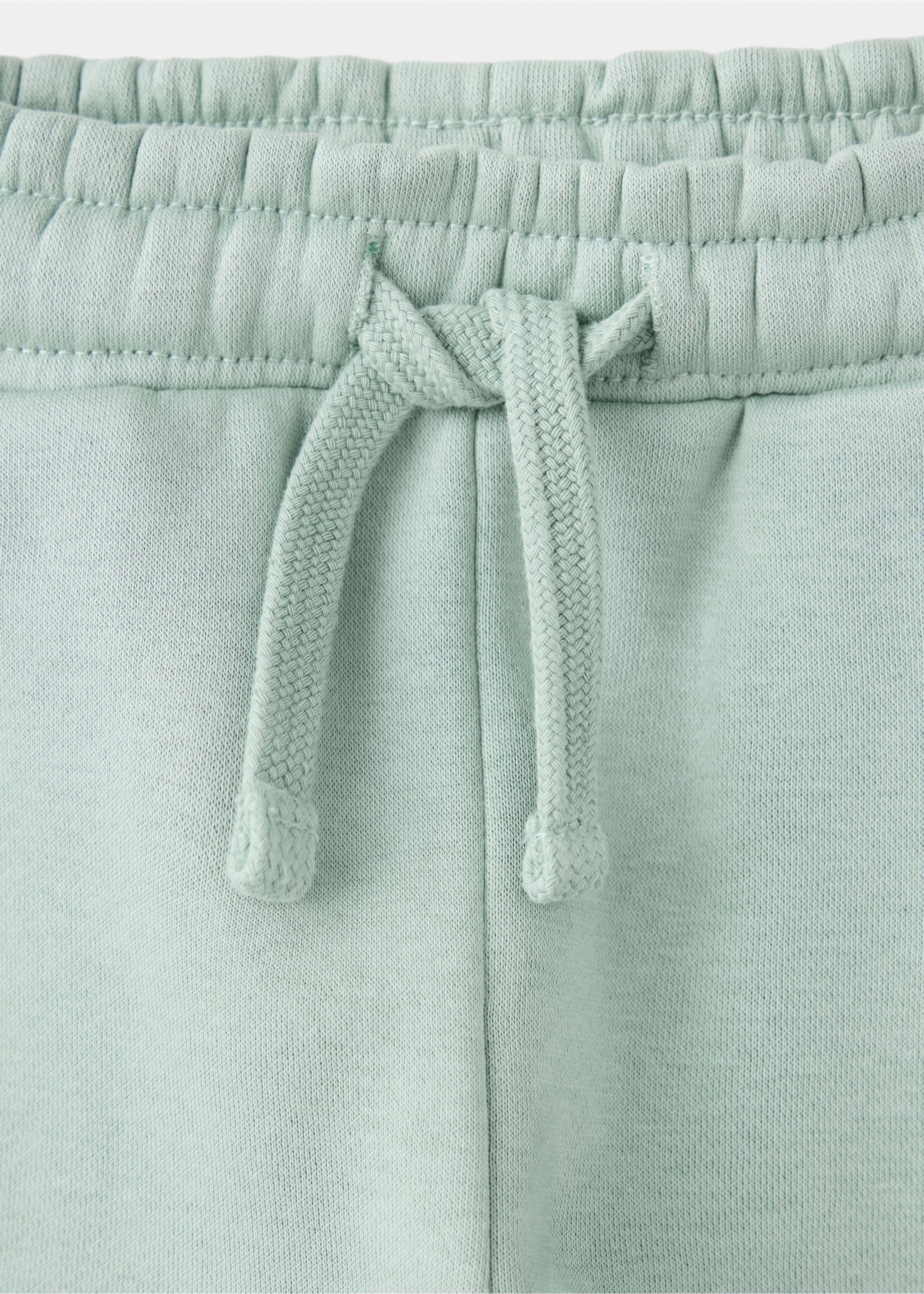 Joggers algodón elástico - Detalle del artículo 8, Verde pastel. Ref: 37067130-00.