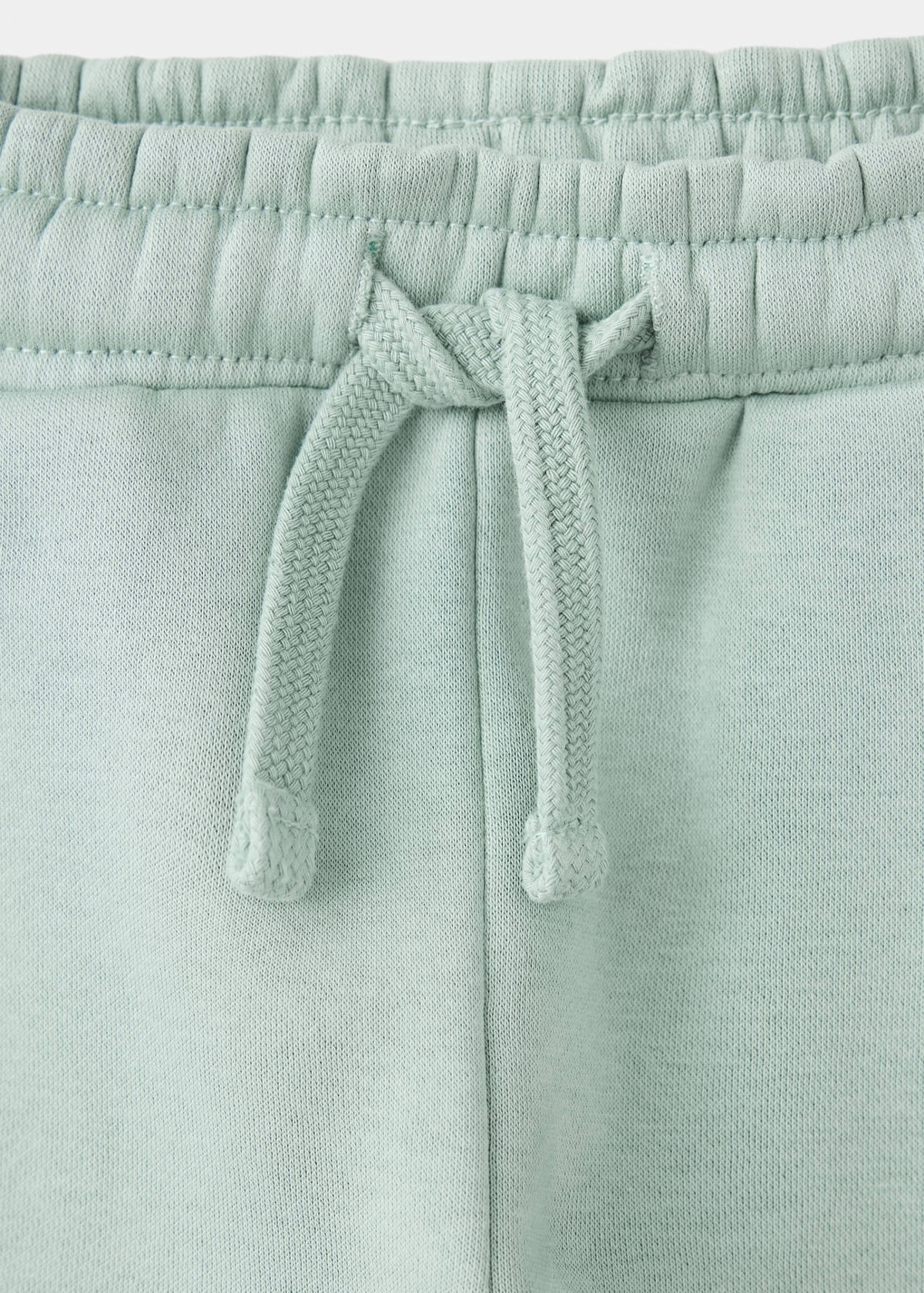 Elastic cotton joggers — Pastel Green