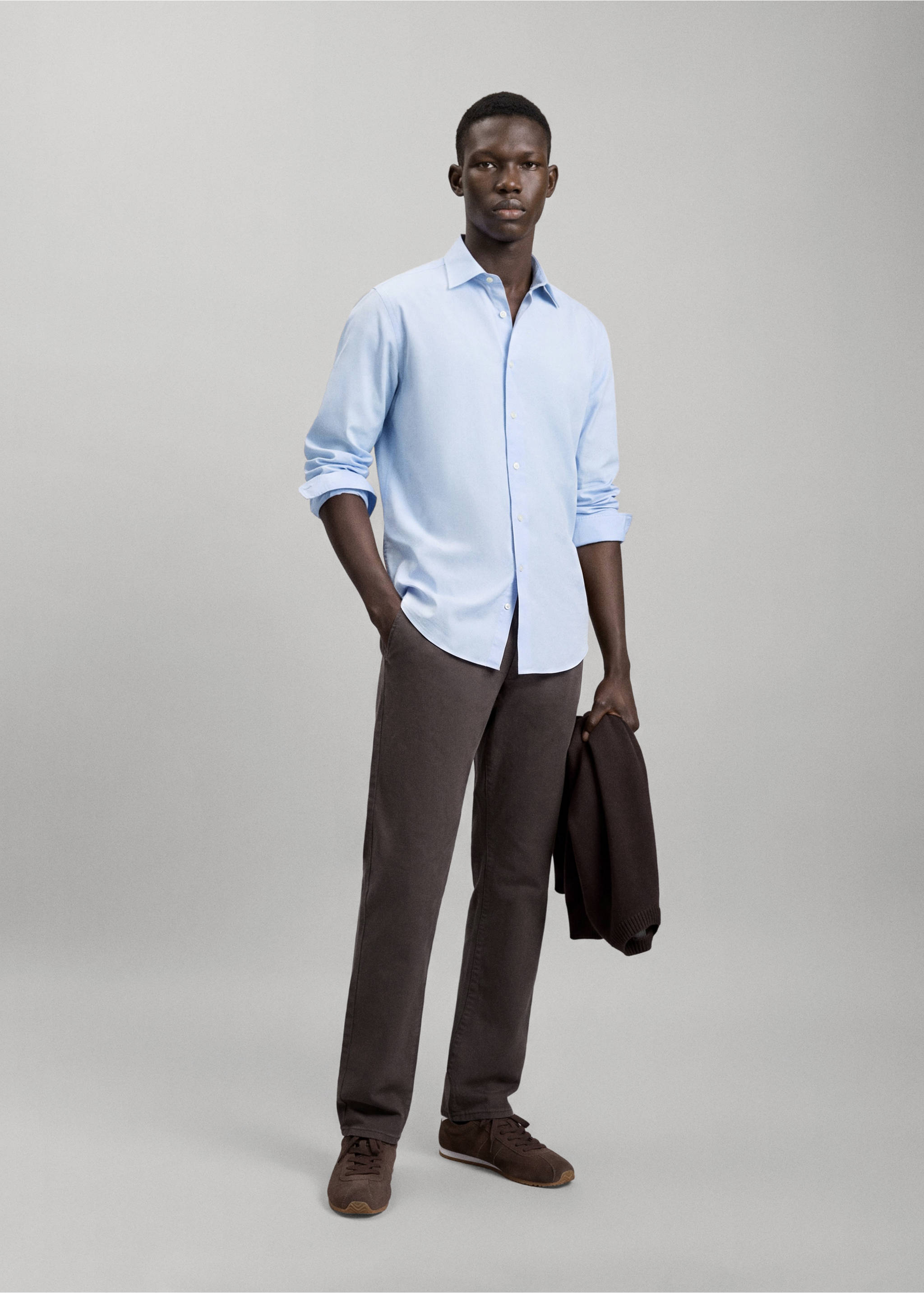 Cotton shirt - General plane, Sky Blue. Ref: 37067134-00.