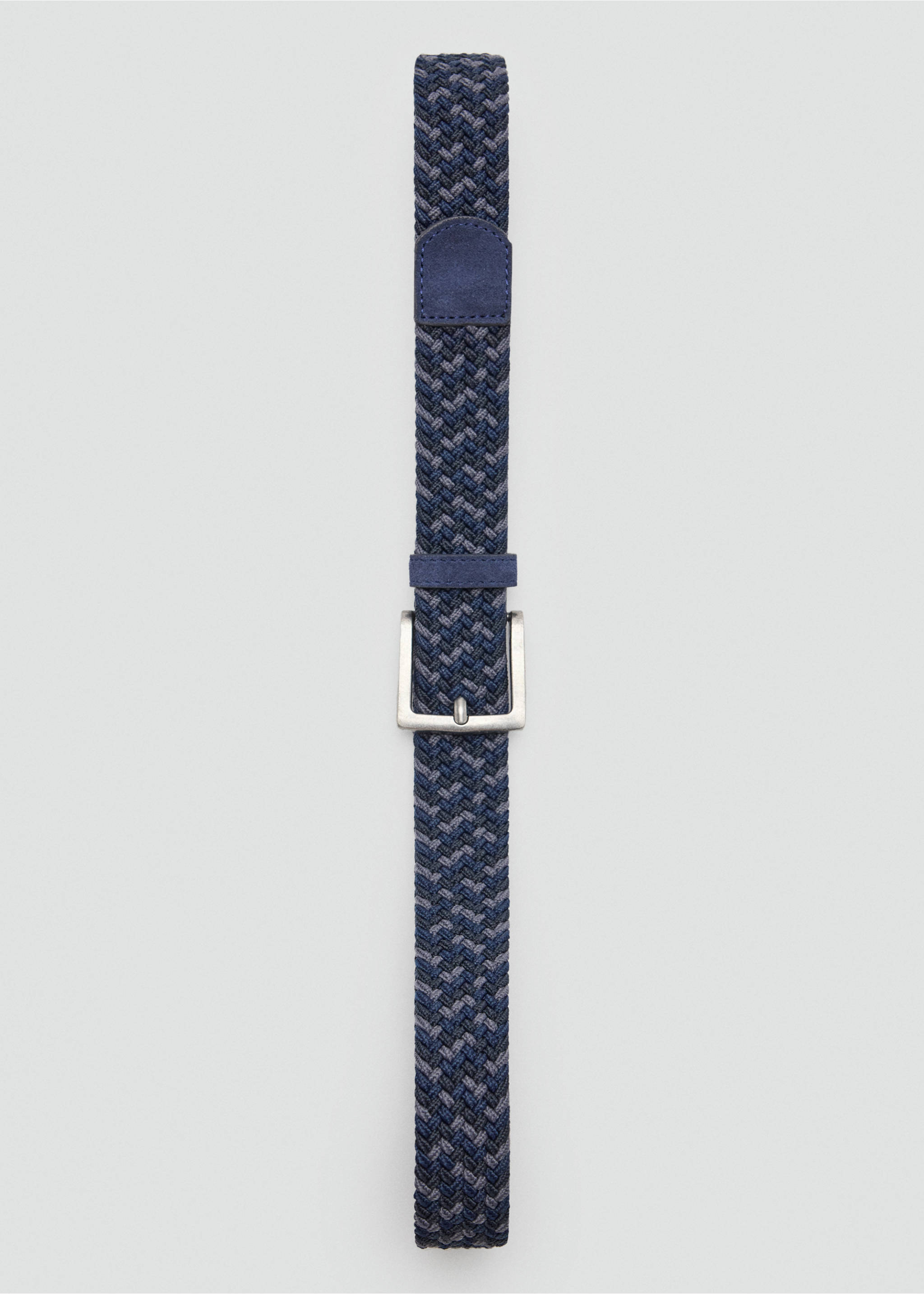 Braided belt - Details of the article 2, Navy. Ref: 37067136-00.