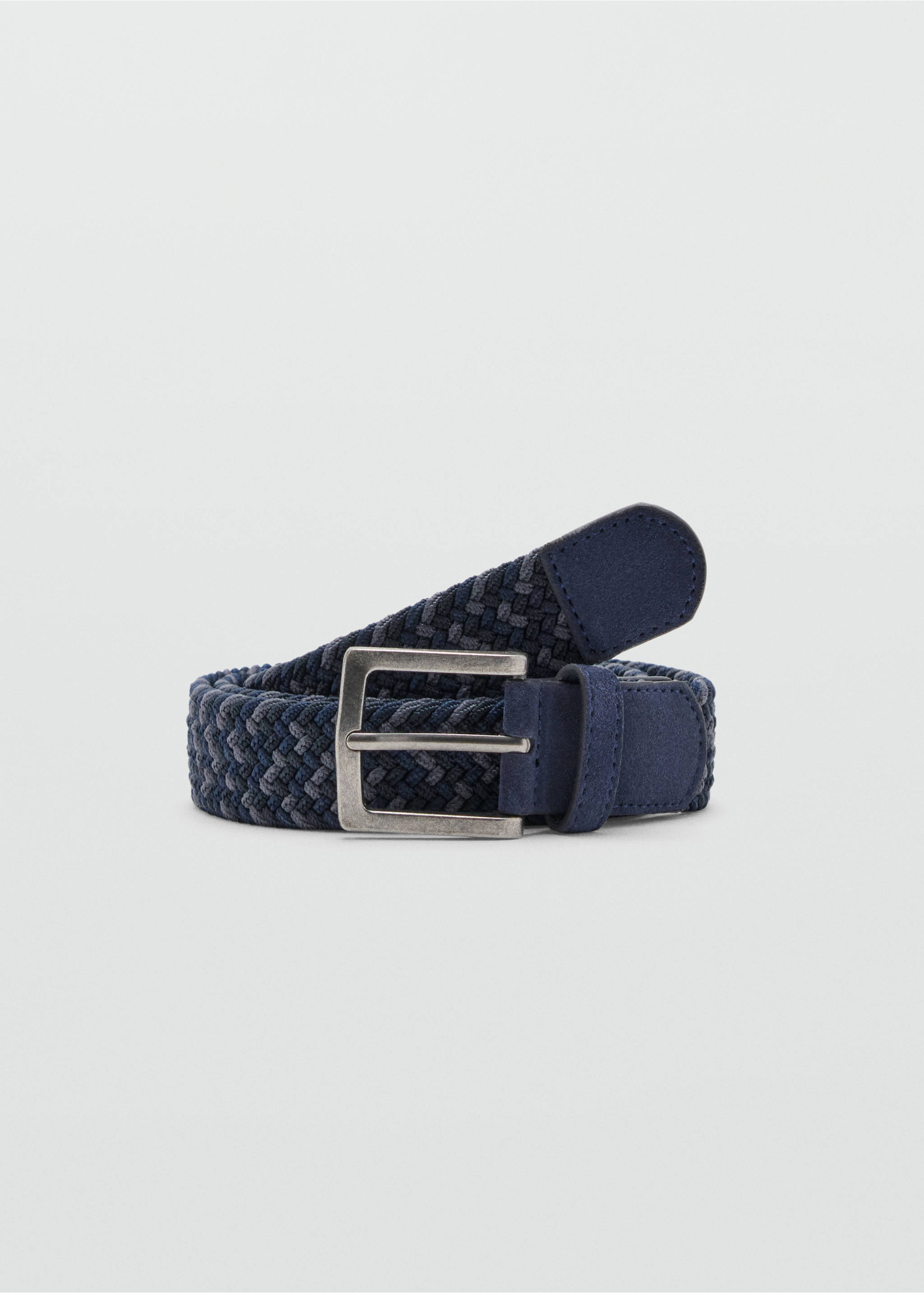 Braided belt - Article without model, Navy. Ref: 37067136-00.