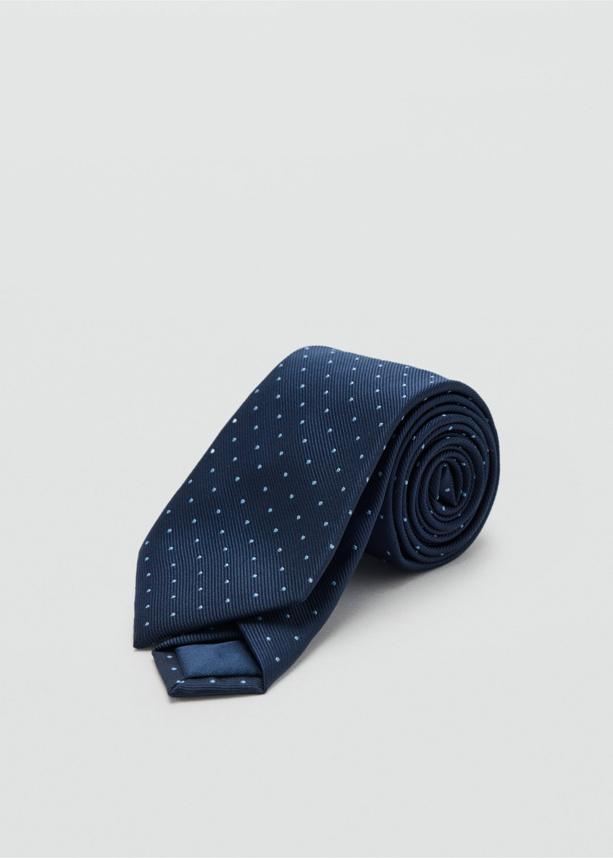 Polka-dot tie - Medium plane, Navy. Ref: 37067138-00.